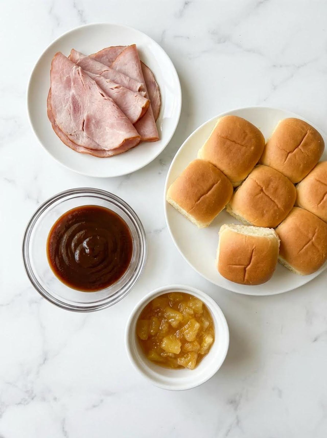 Crockpot BBQ Ham Sliders (4 Ingredients)