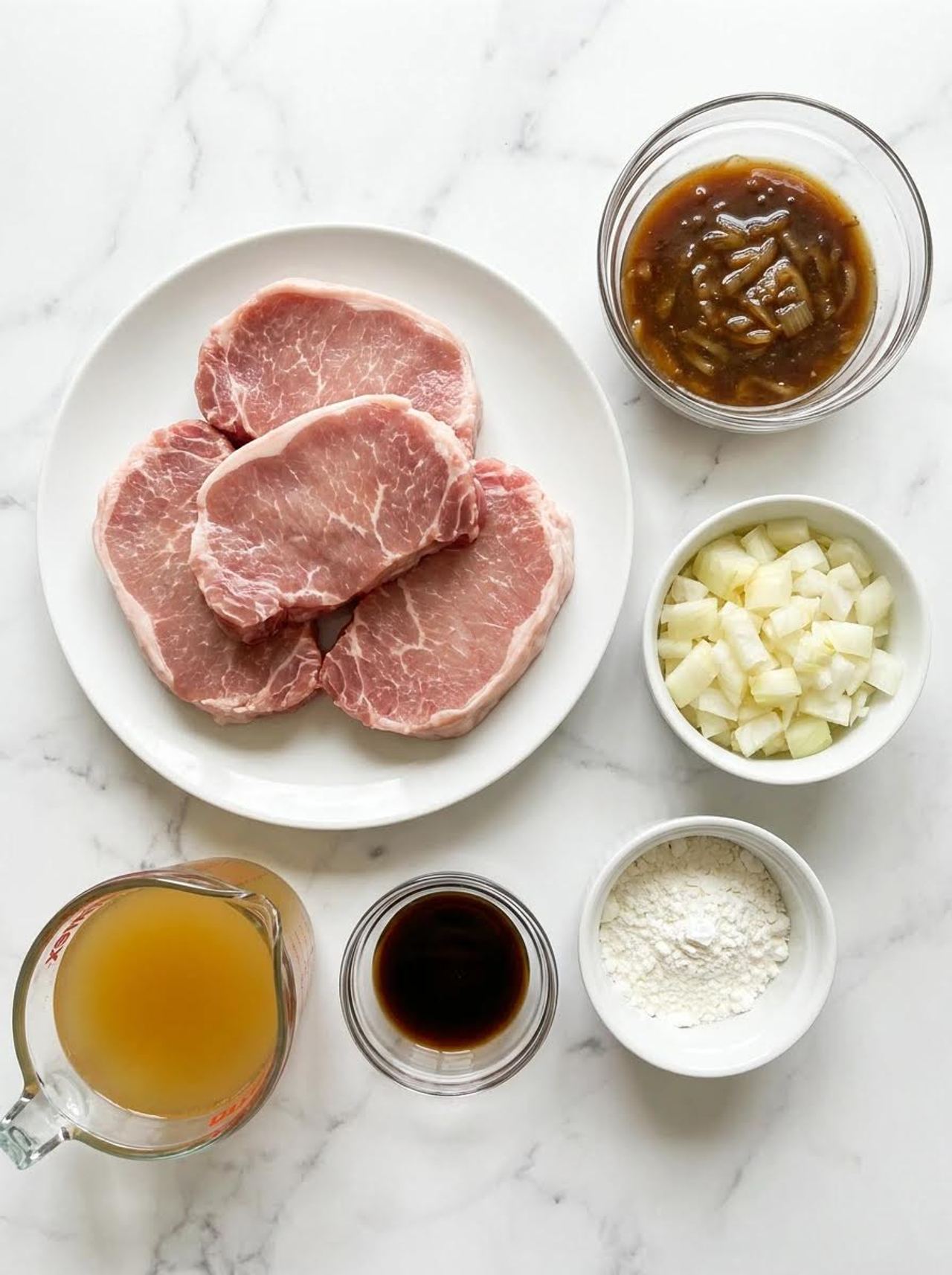Crockpot Onion Gravy Pork Chops