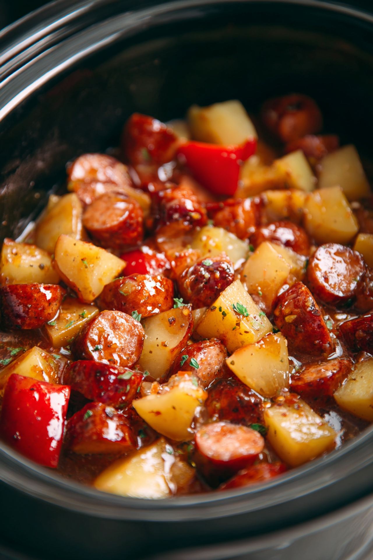 Crockpot Sausage and Potatoes