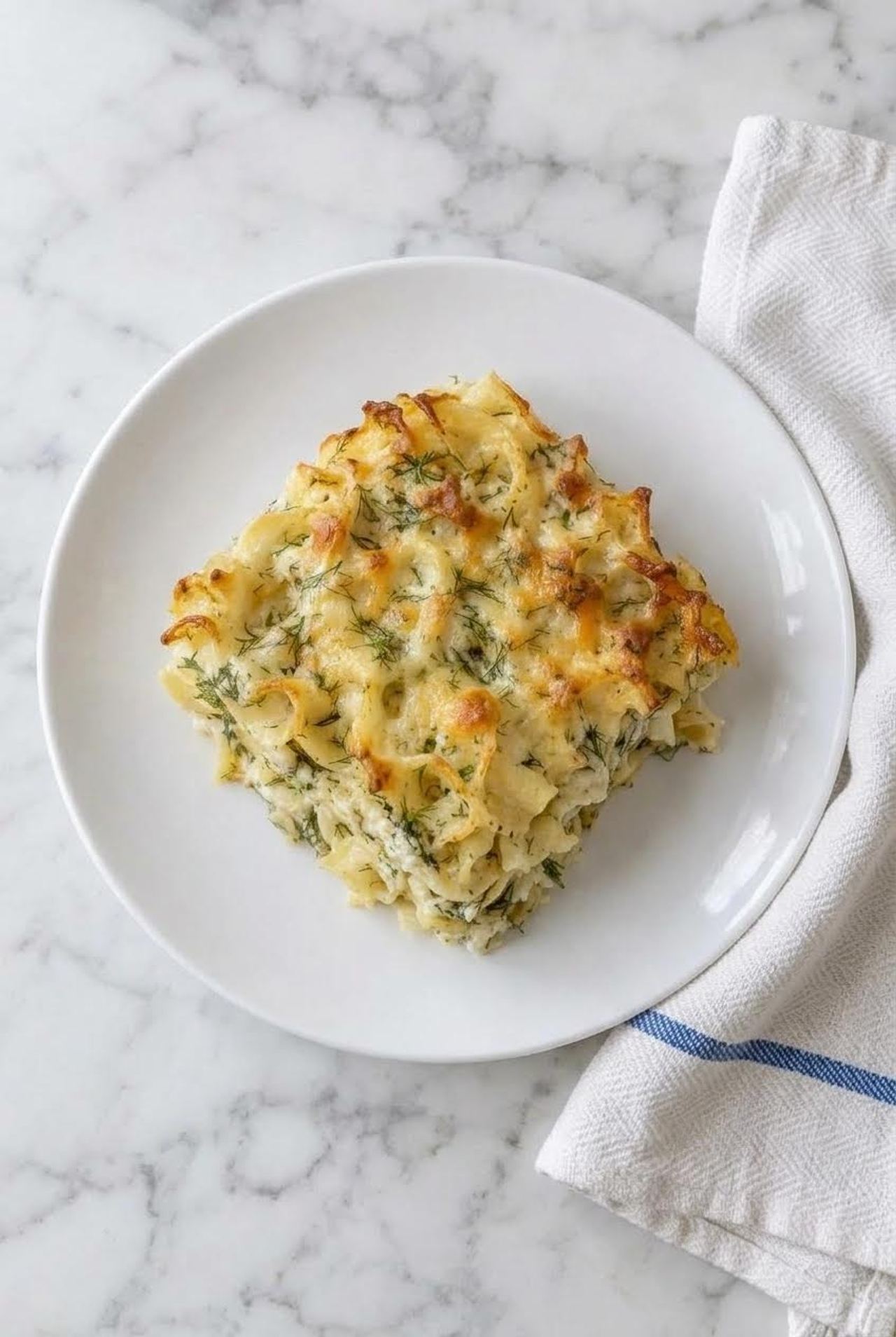 Dill and Egg Noodle Bake