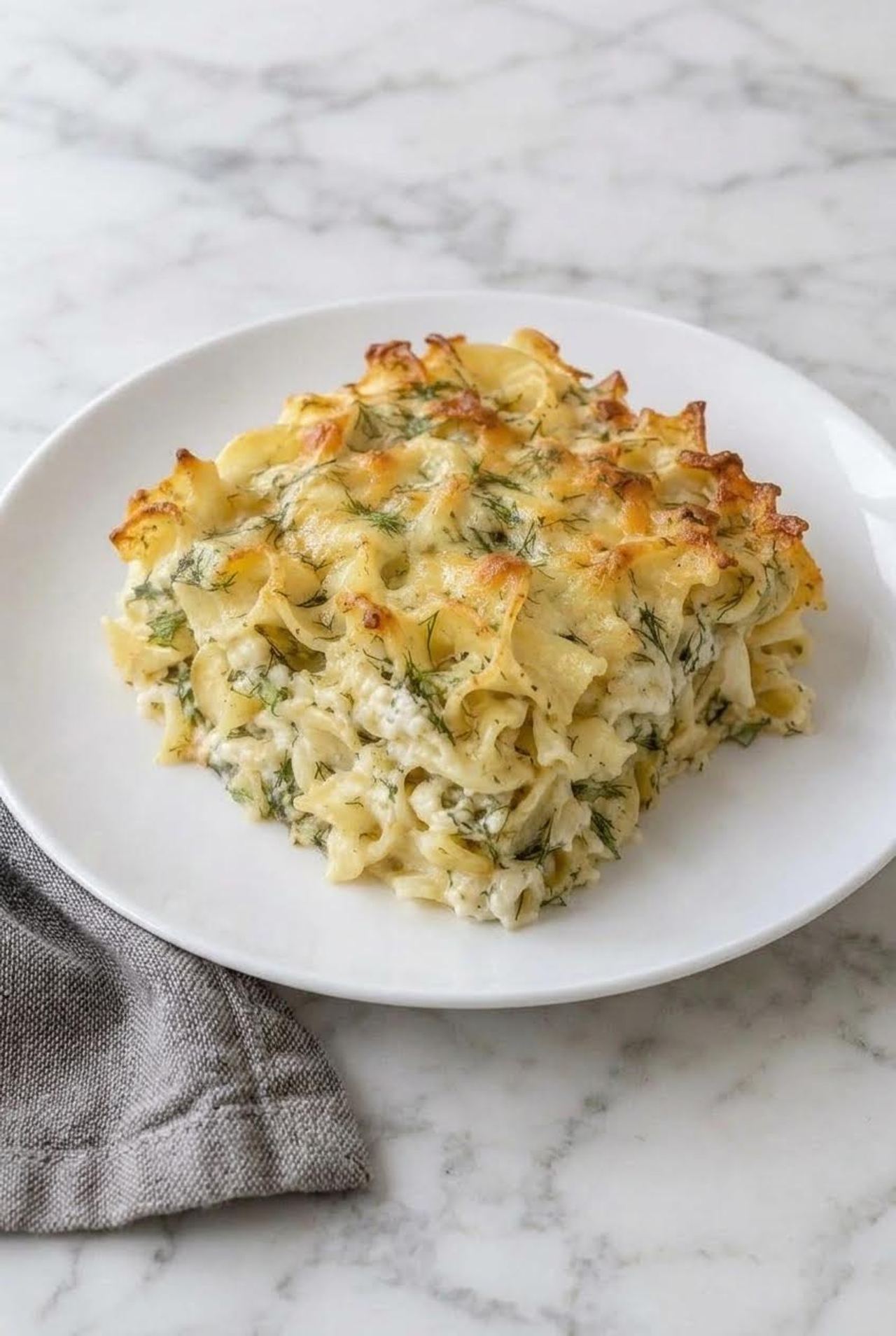 Dill and Egg Noodle Bake
