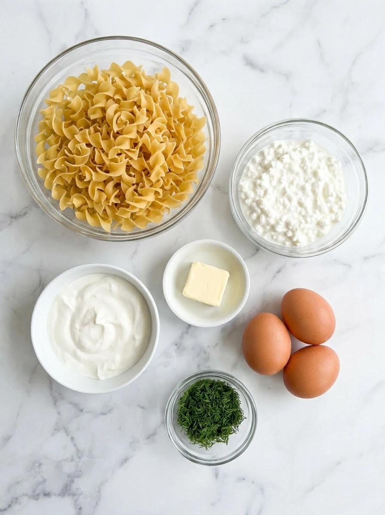 Dill and Egg Noodle Bake