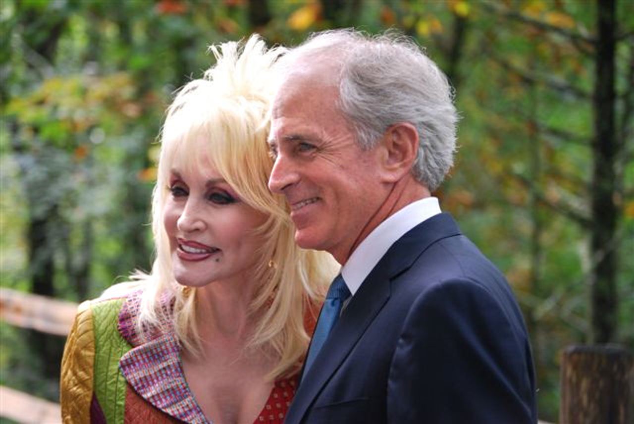 Dolly Parton and Bob Corker