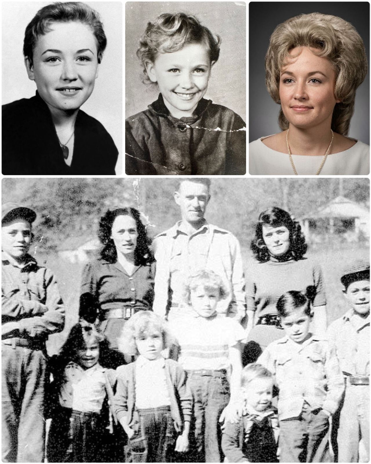 Dolly Parton arrived in 1946 in a one-room cabin with no electricity, and her father paid the delivery doctor with a sac