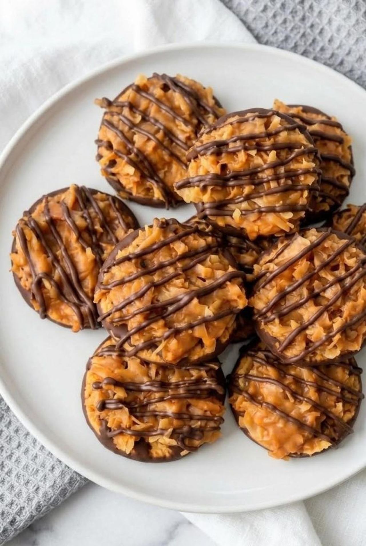 Easy No-Bake Samoa Cookies