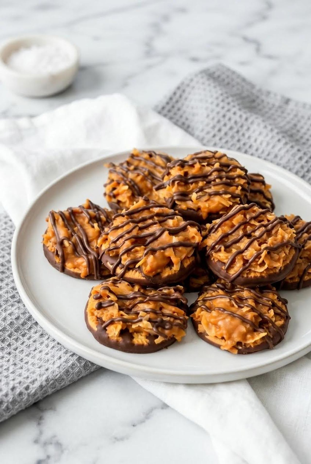 Easy No-Bake Samoa Cookies