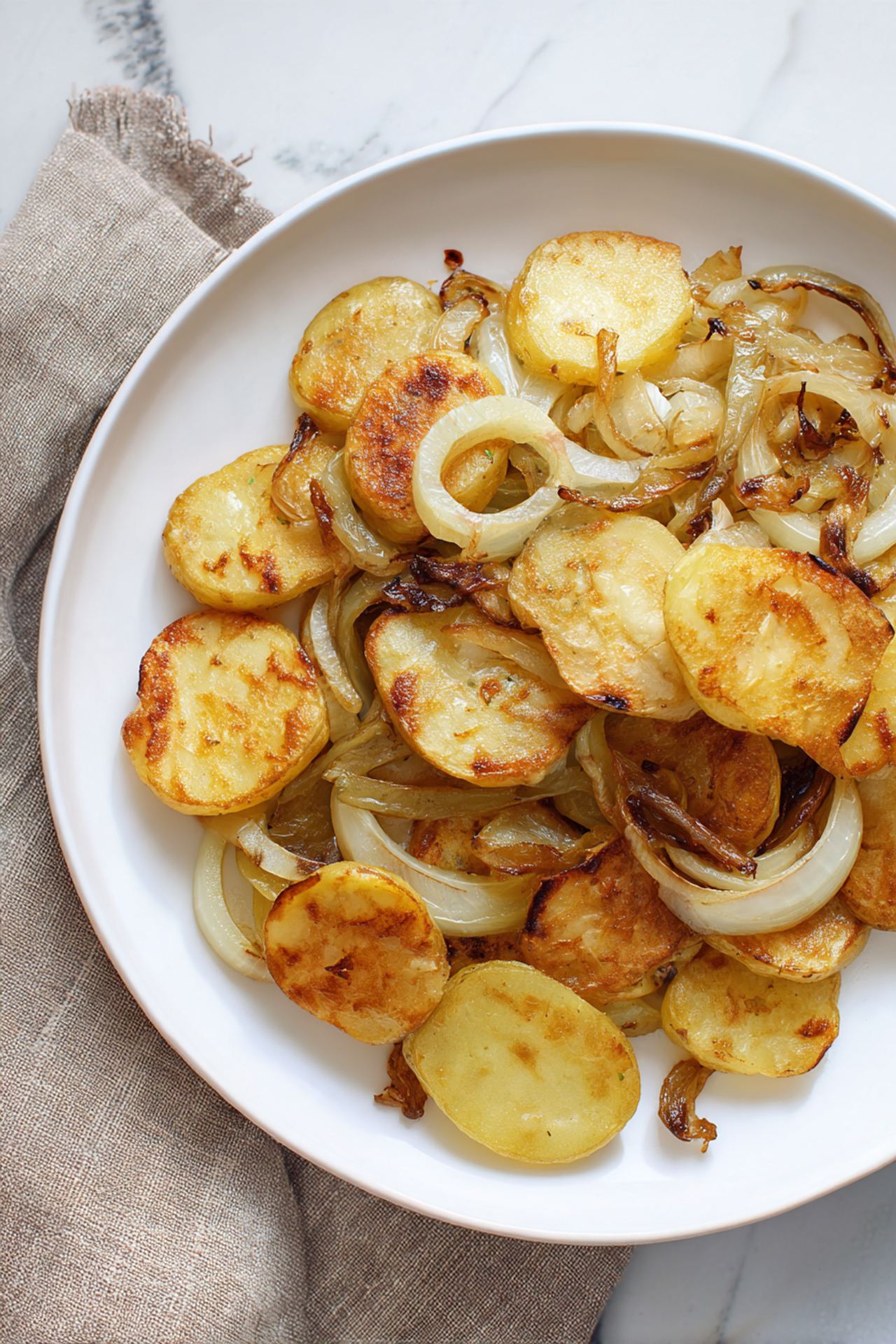 Fried Potatoes And Onions