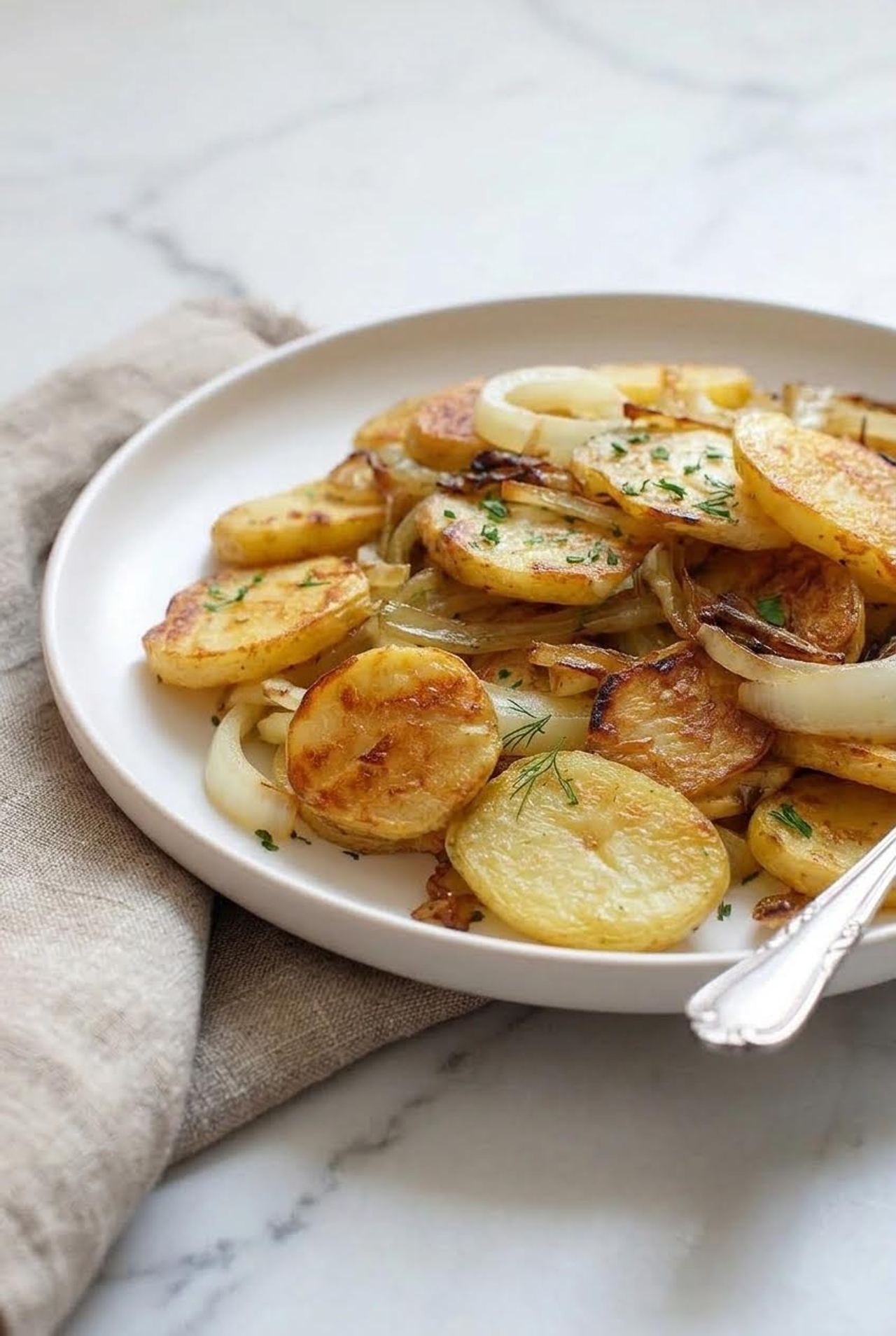 Fried Potatoes And Onions