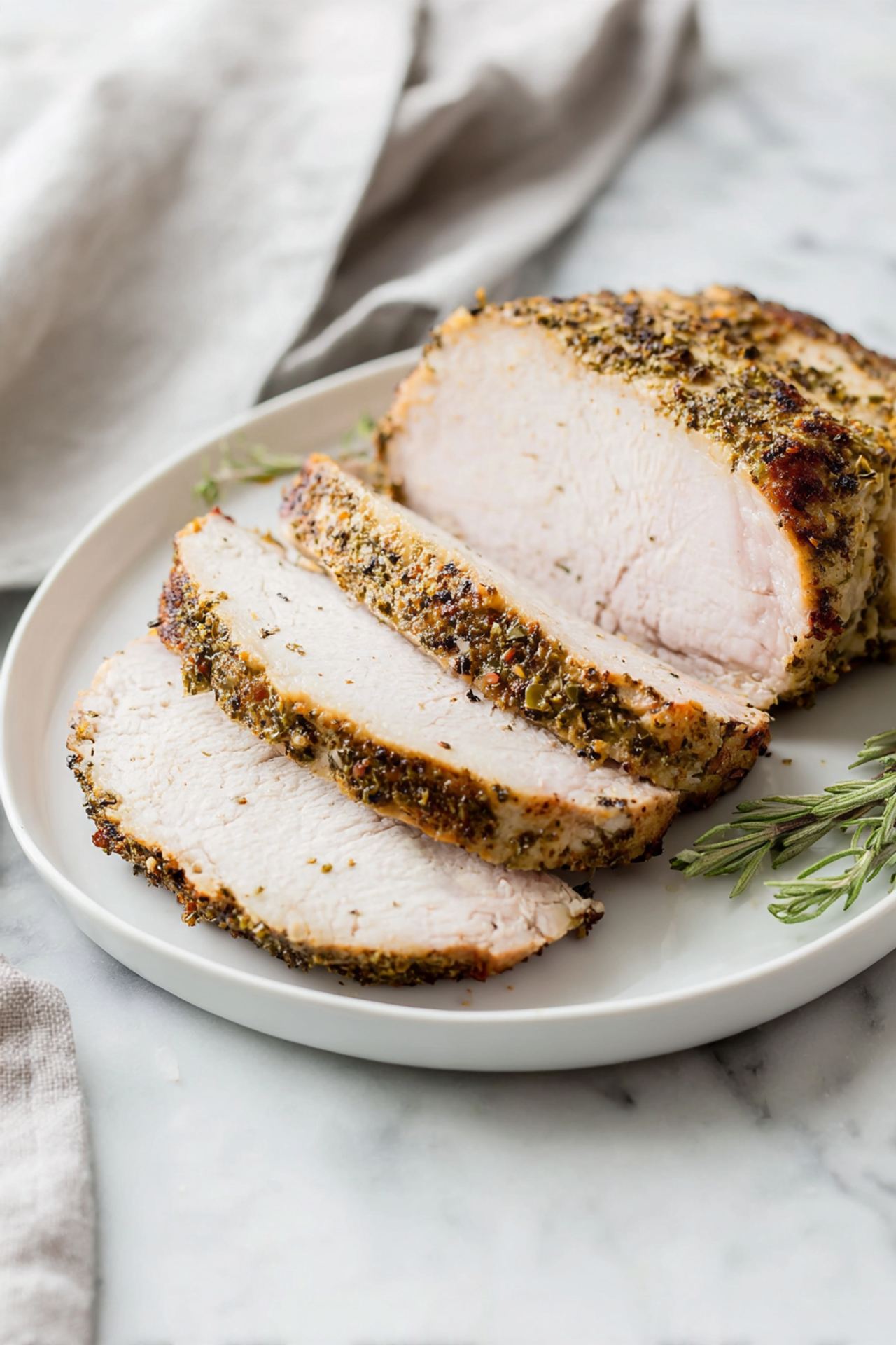 Garlic Herb Roasted Pork Loin Recipe