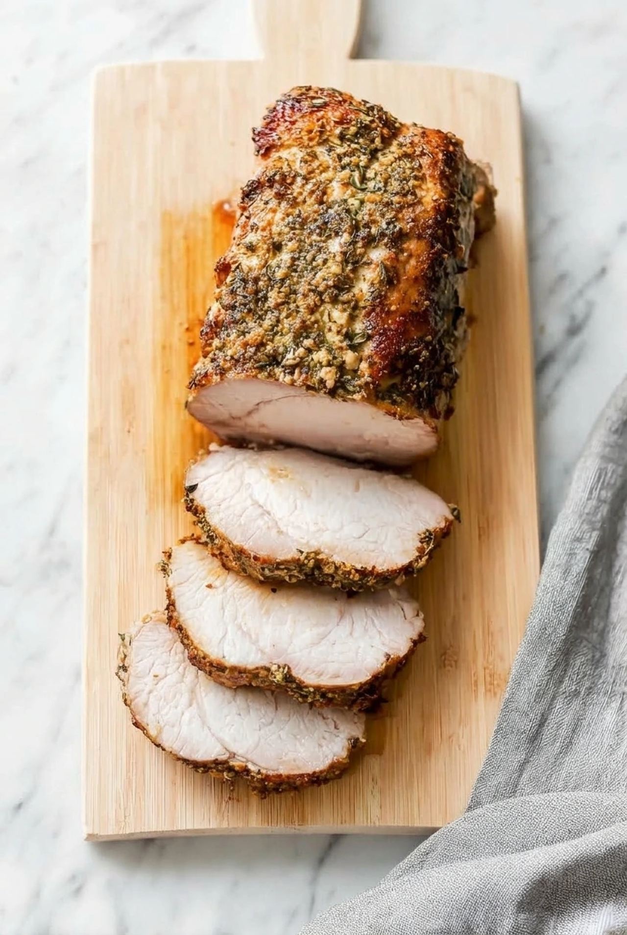 Garlic Herb Roasted Pork Loin Recipe