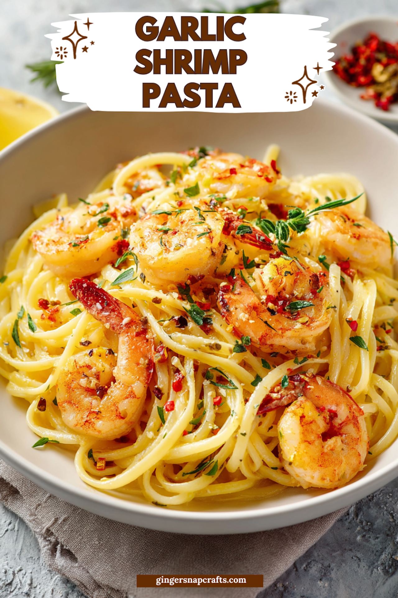 Garlic Shrimp Pasta