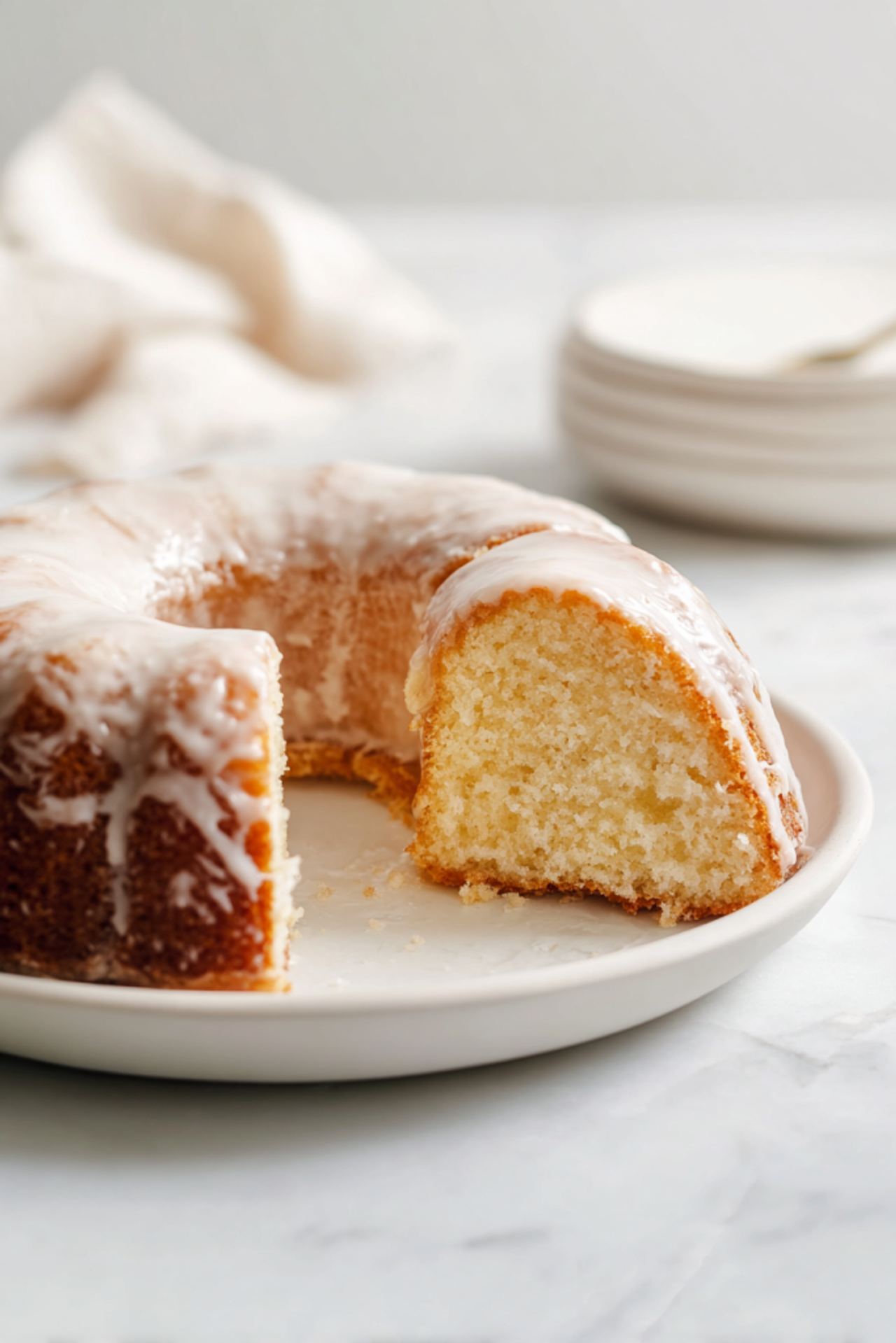 Glazed Old Fashioned Doughnut Cake