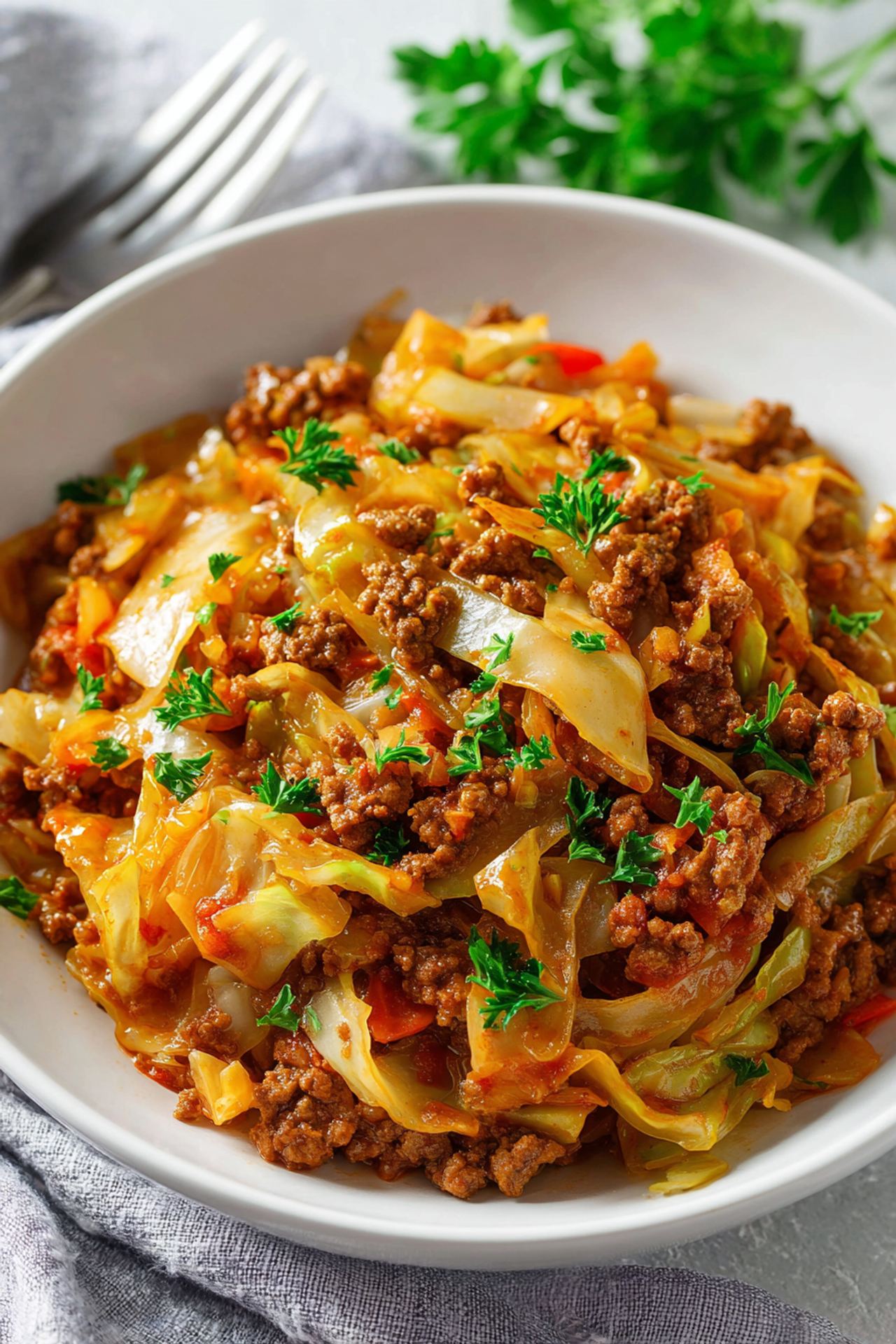 Ground Beef and Cabbage