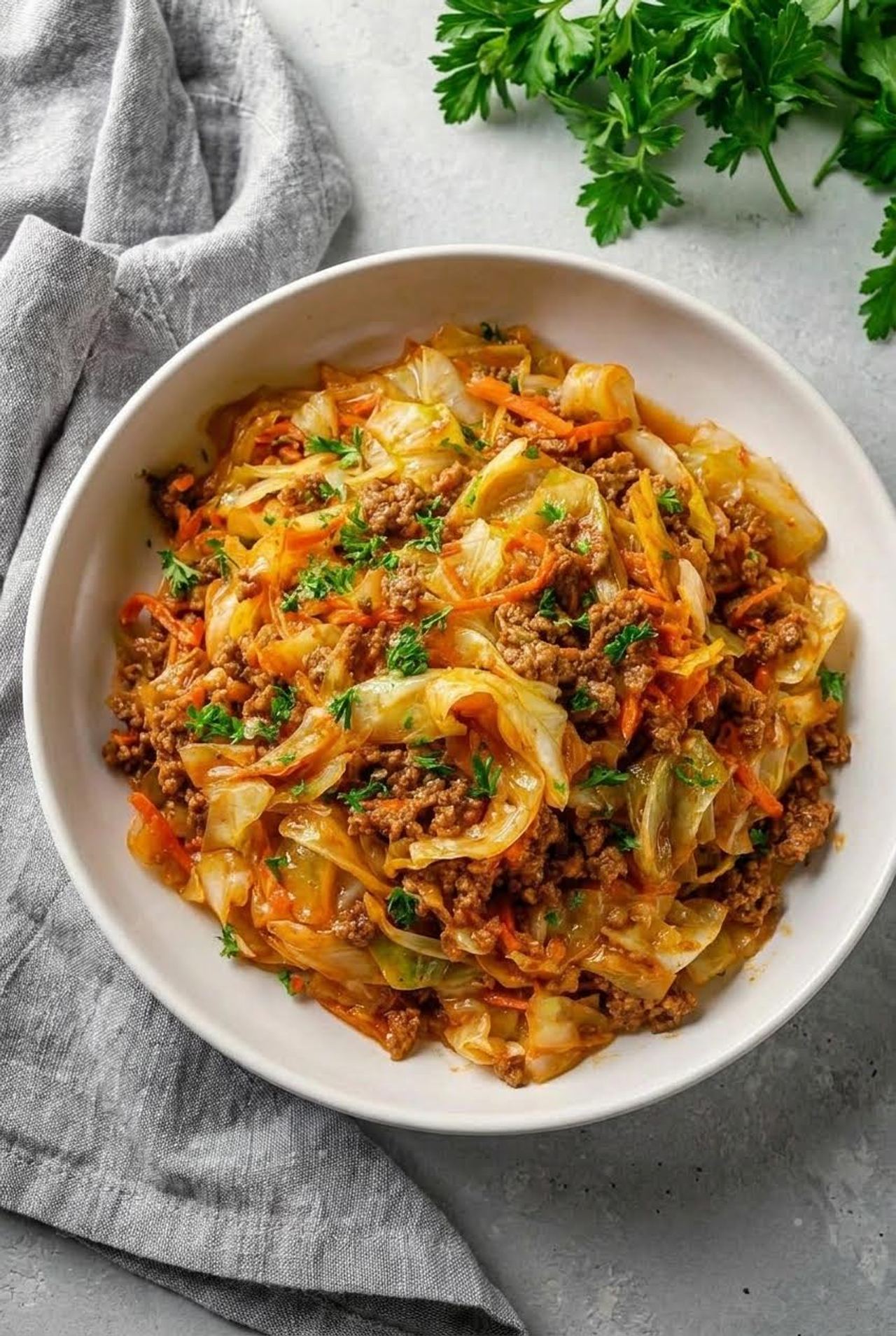 Ground Beef and Cabbage