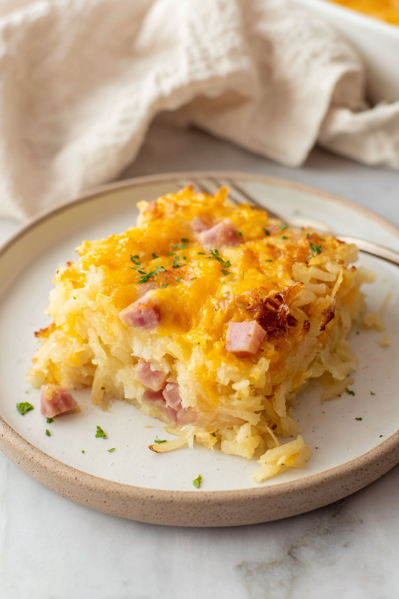 Ham and Cheese Hash Brown Casserole