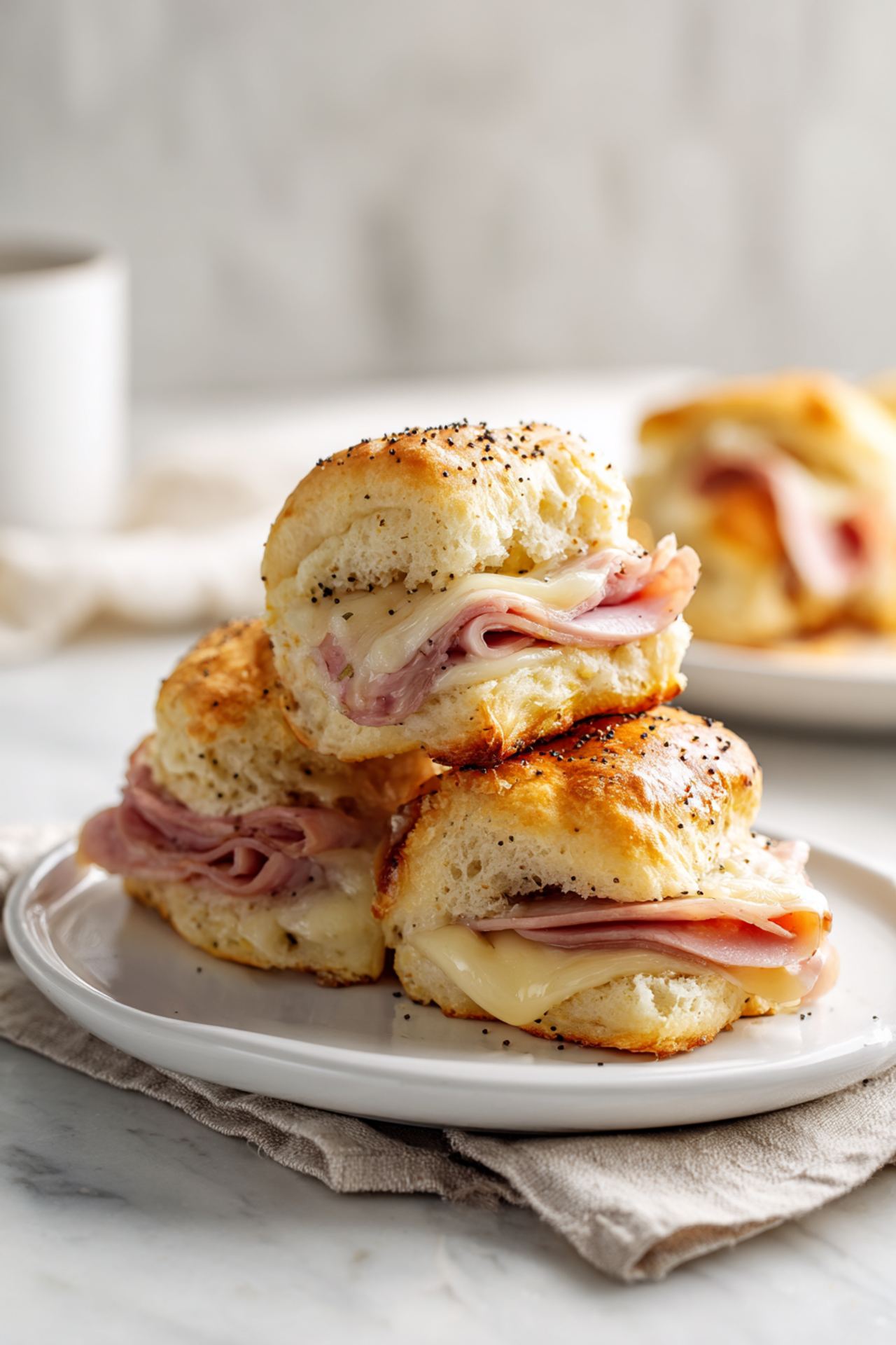 Ham and Swiss Biscuit Sliders