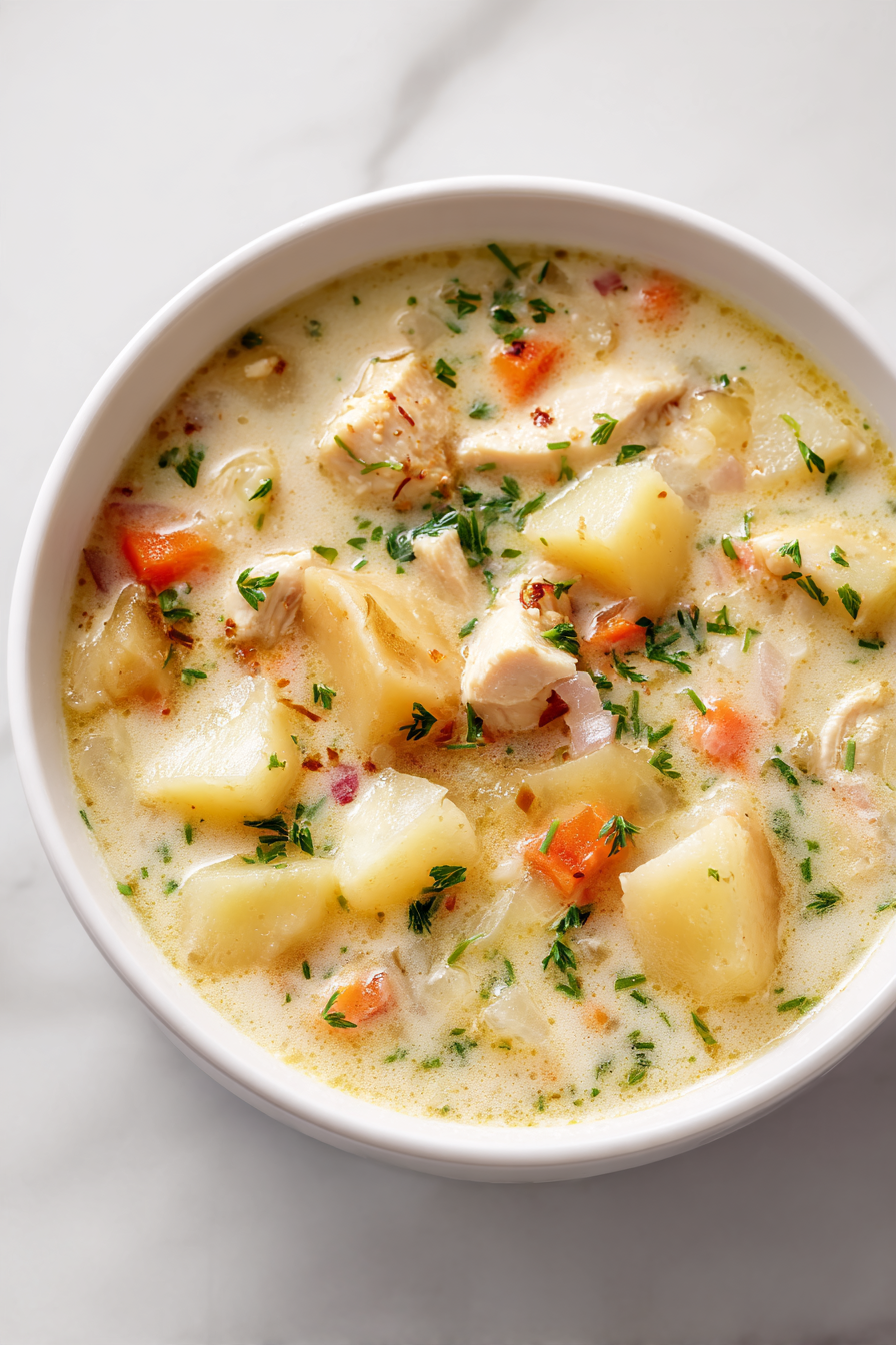 Homestyle Chicken Potato Soup