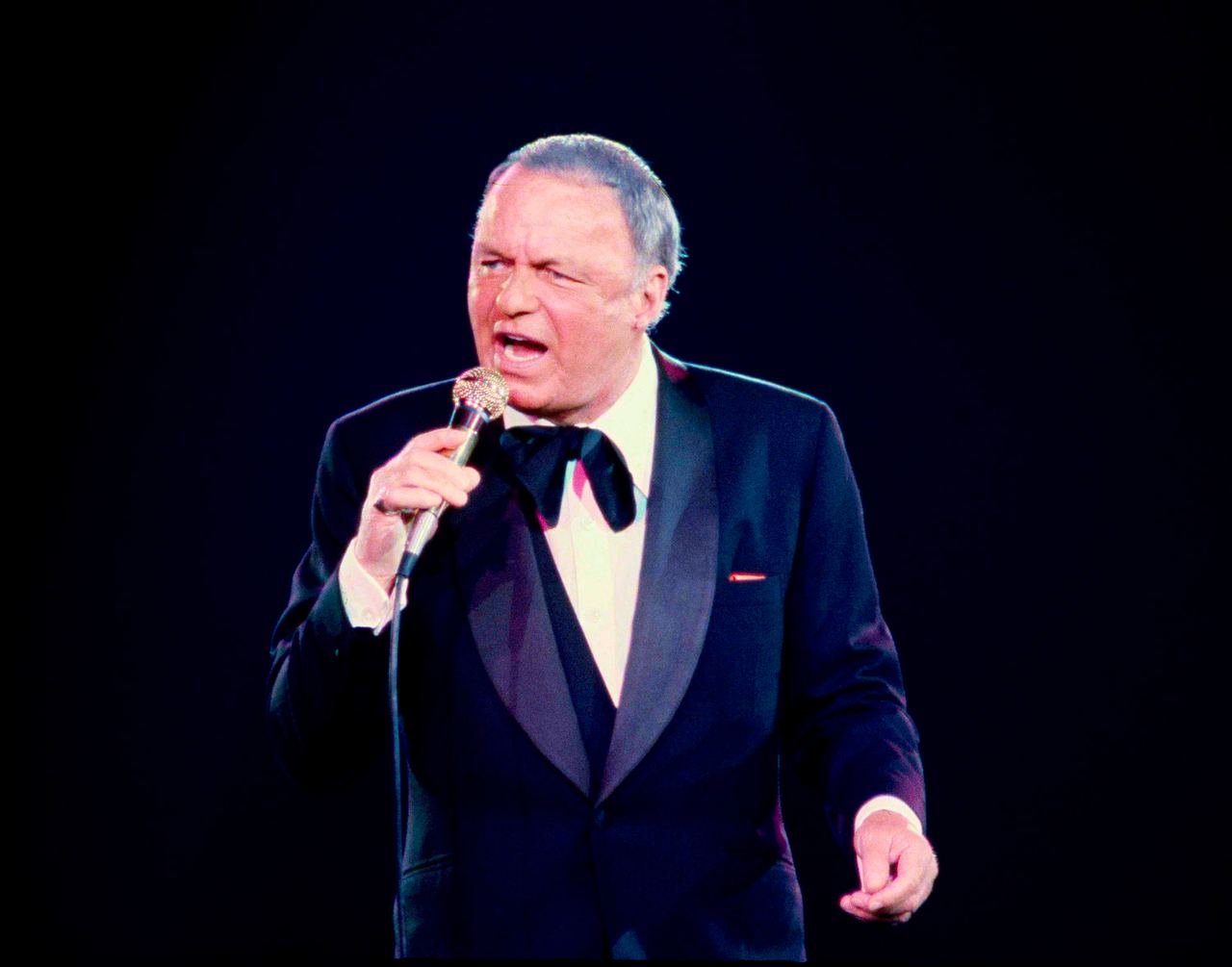 Frank Sinatra performing