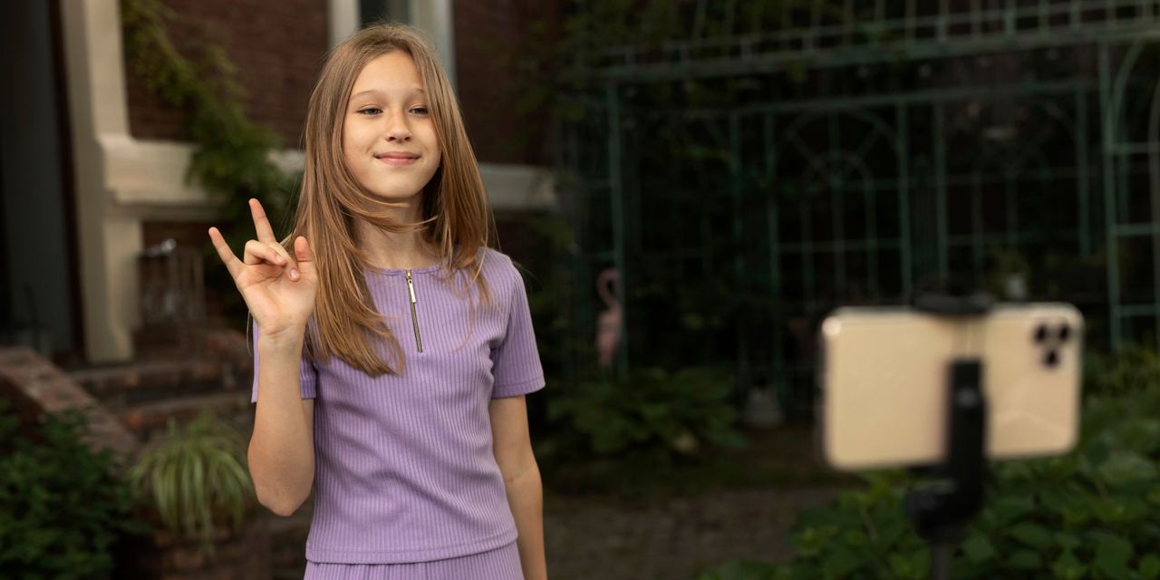 A young girl smiling | Source: Magnific