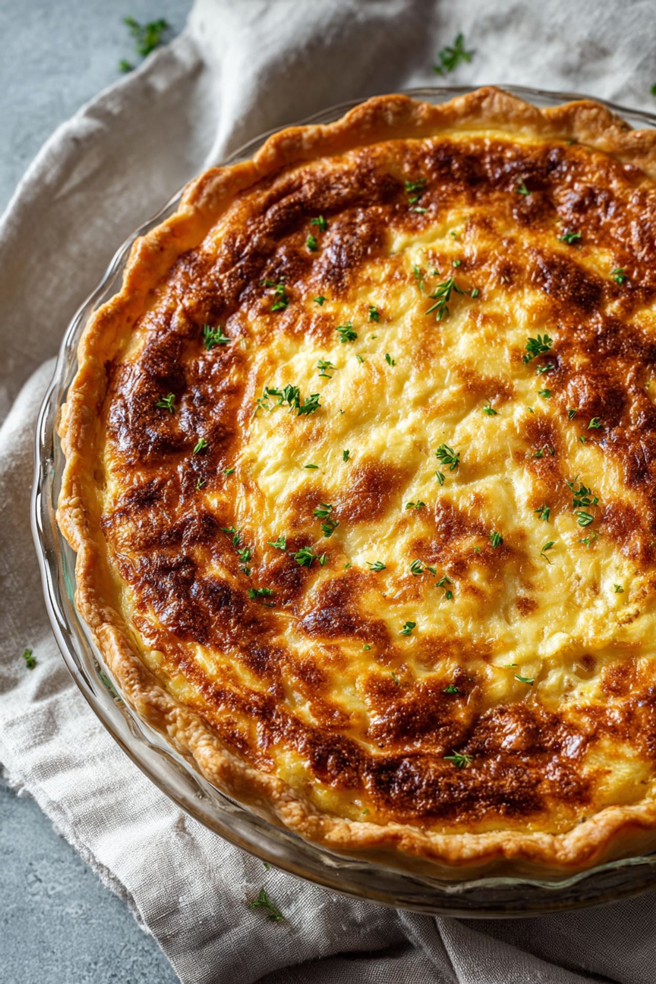 Impossible Ham And Swiss Pie