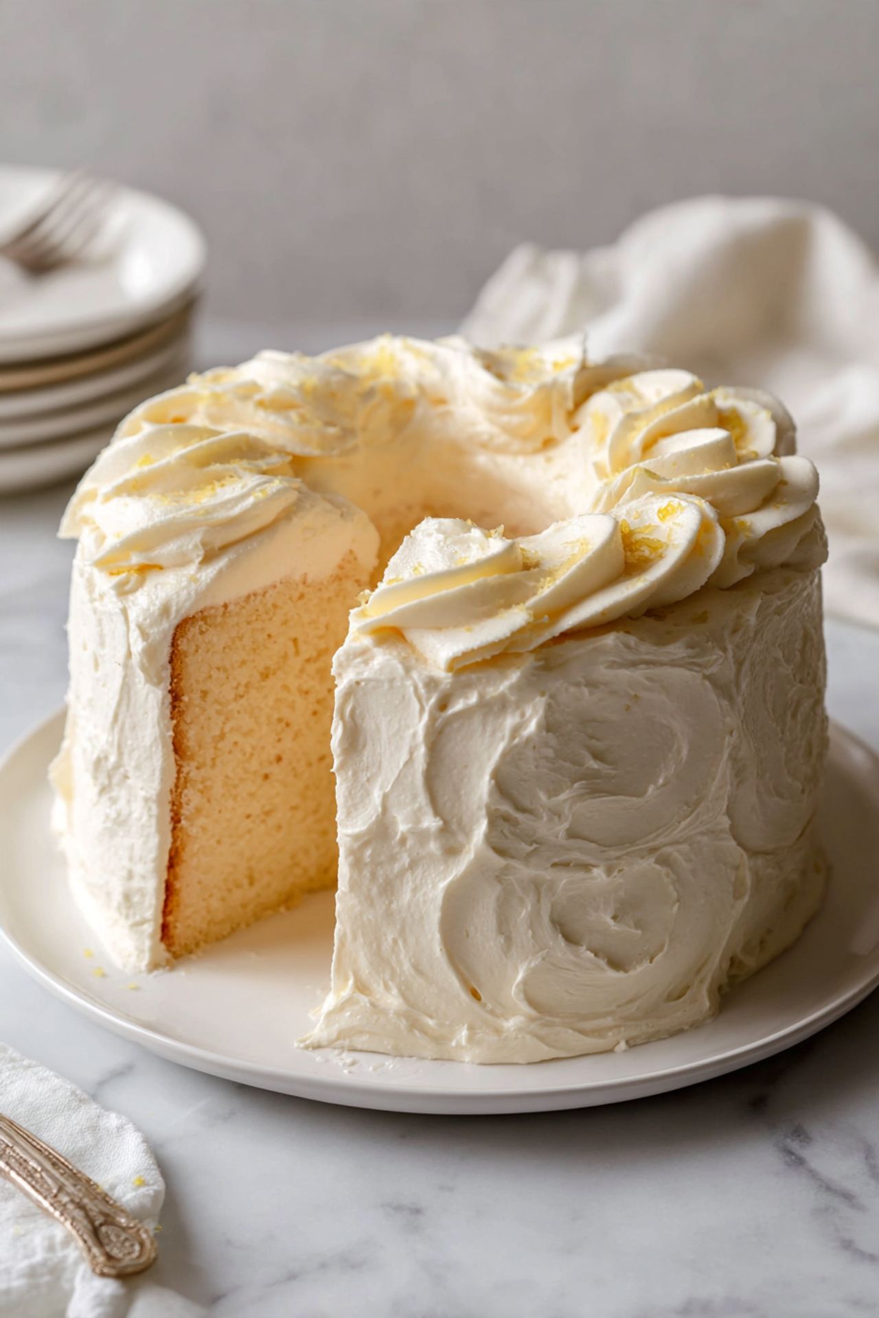 Lemon Angel Cake