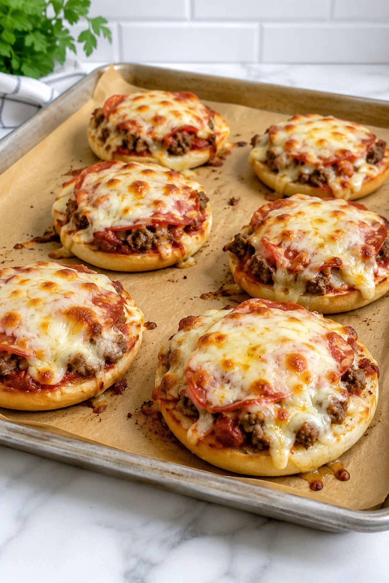 Loaded Pizza Burgers