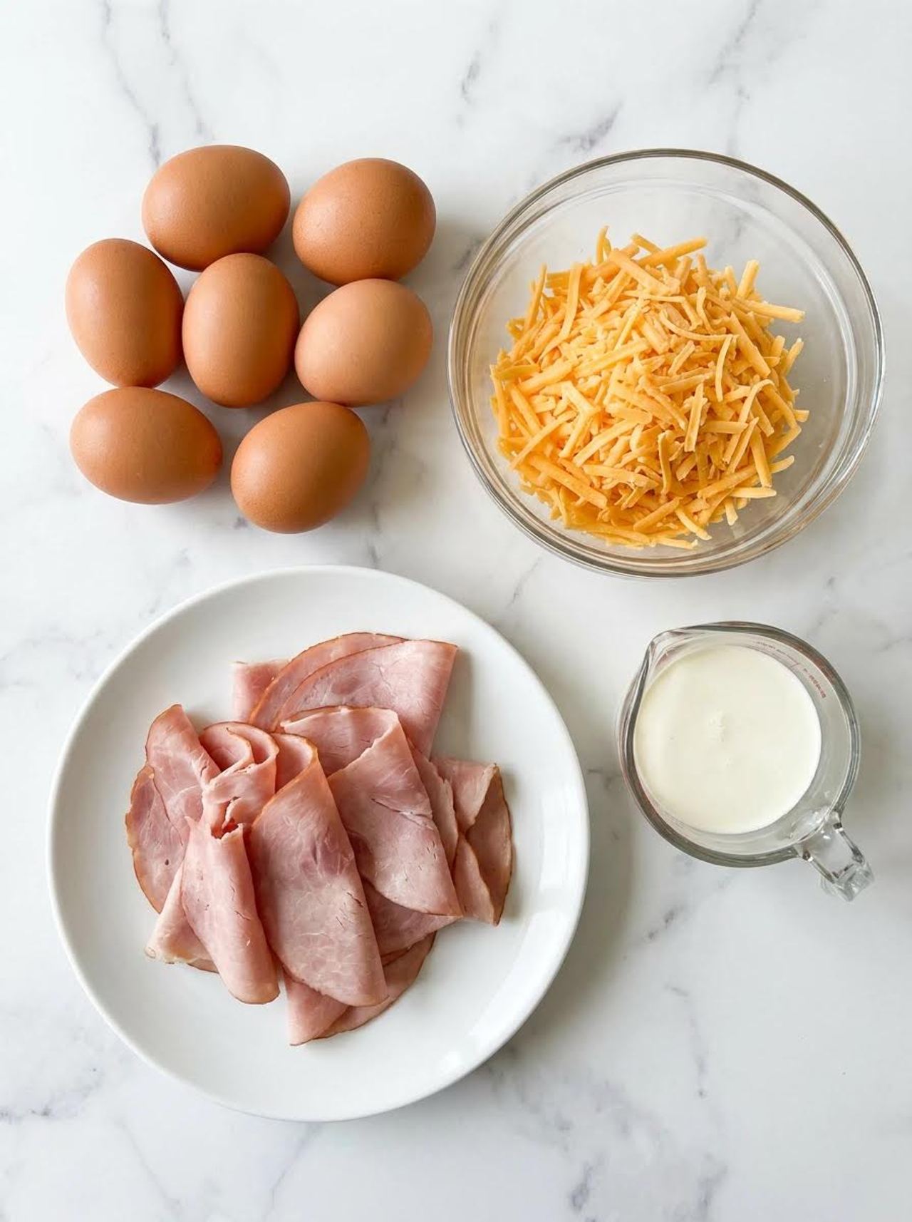Low-Carb Ham and Cheese Breakfast Bake