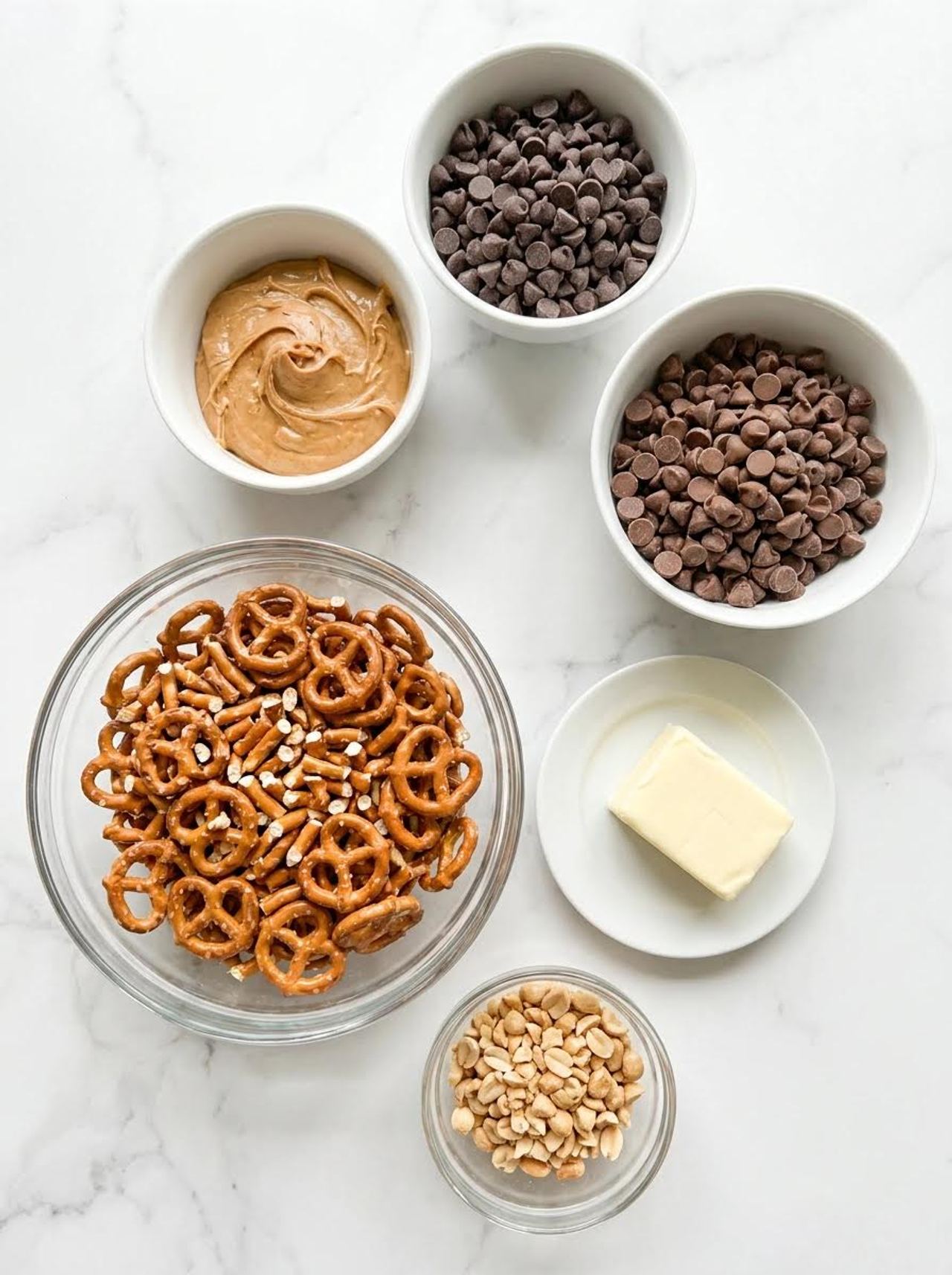 No-Bake Peanut Butter Pretzel Clusters
