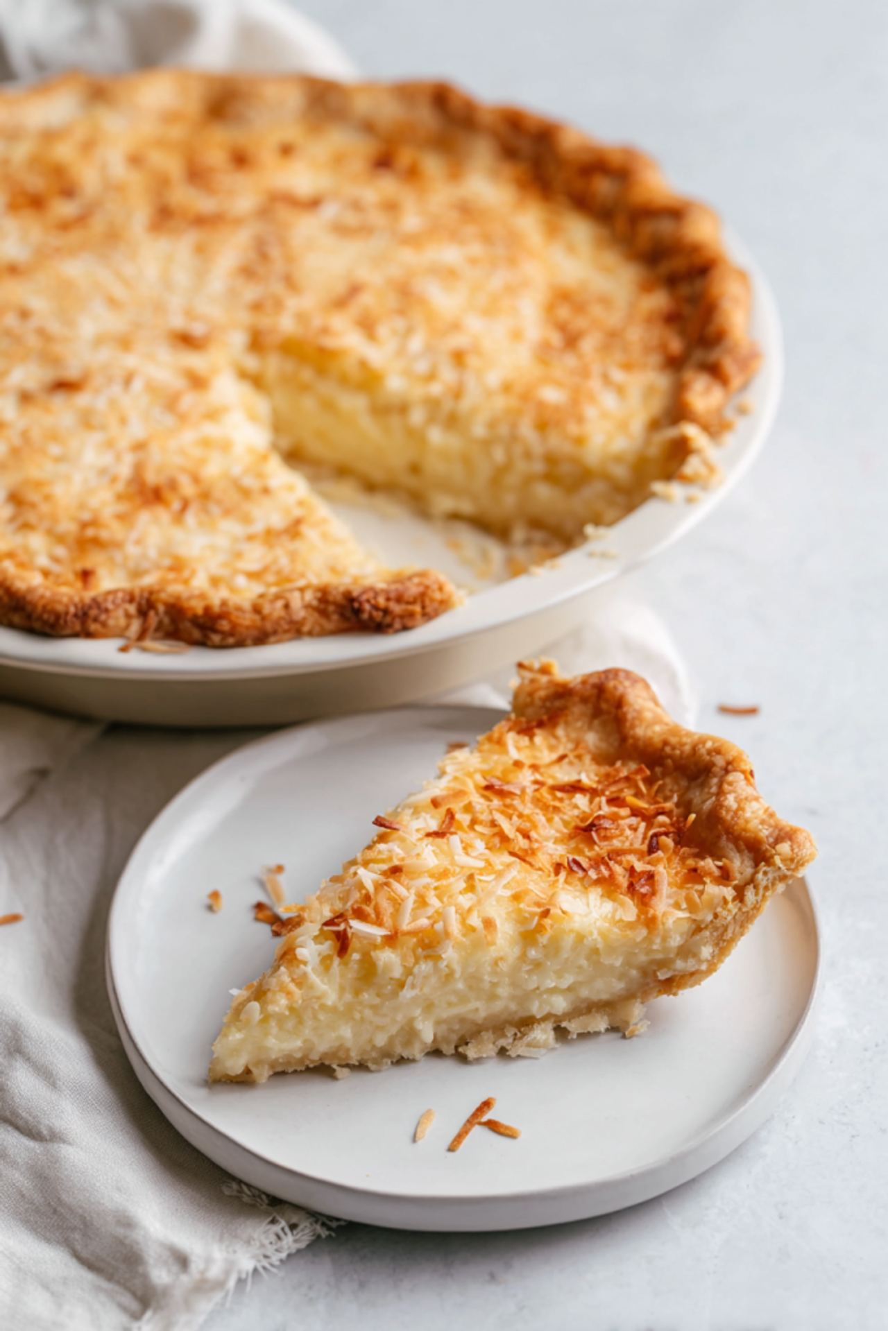 Old-Fashioned Coconut Custard Pie