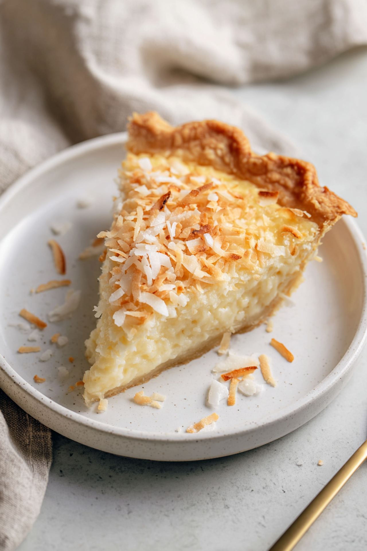 Old-Fashioned Coconut Custard Pie