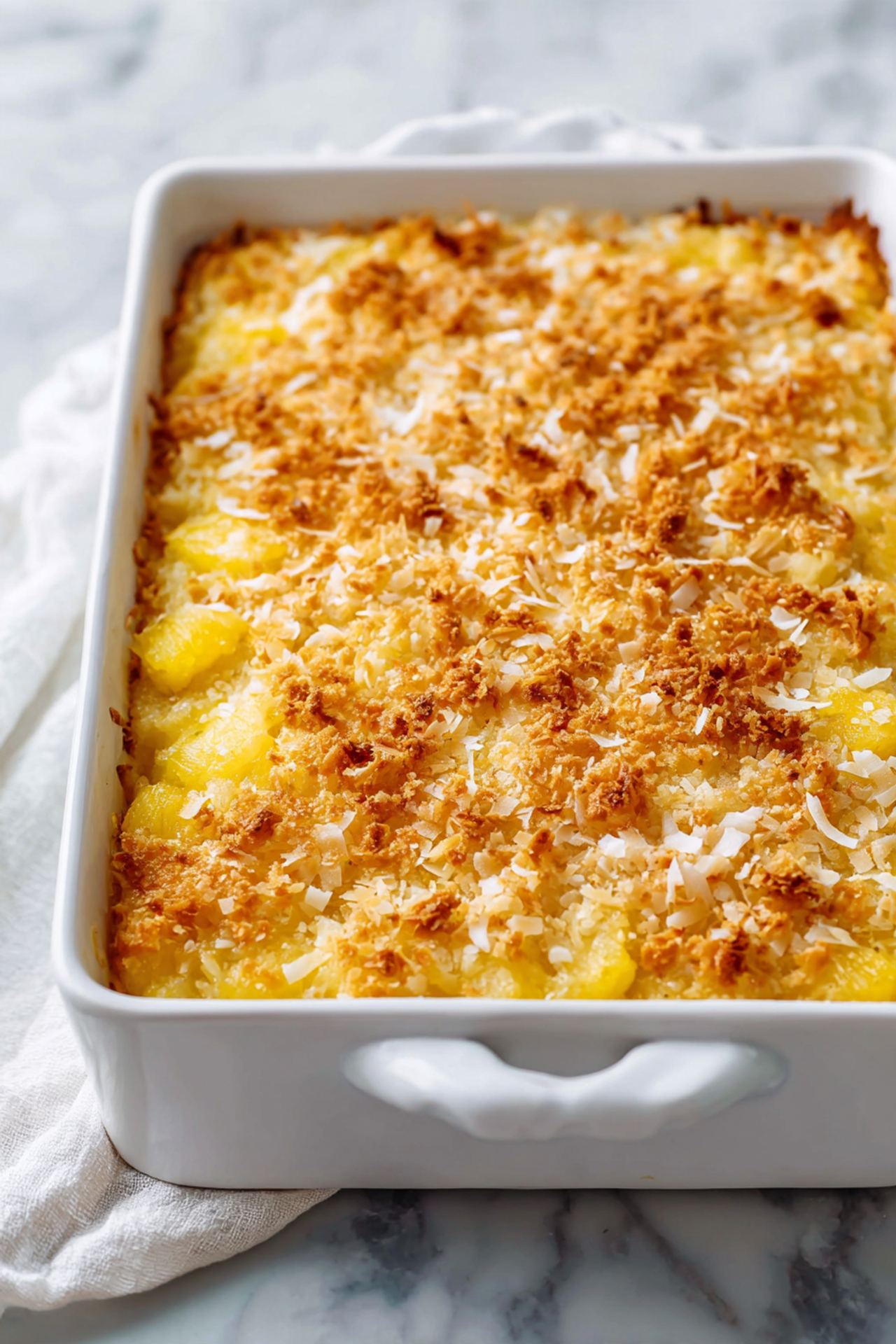 Pineapple Coconut Dump Cake