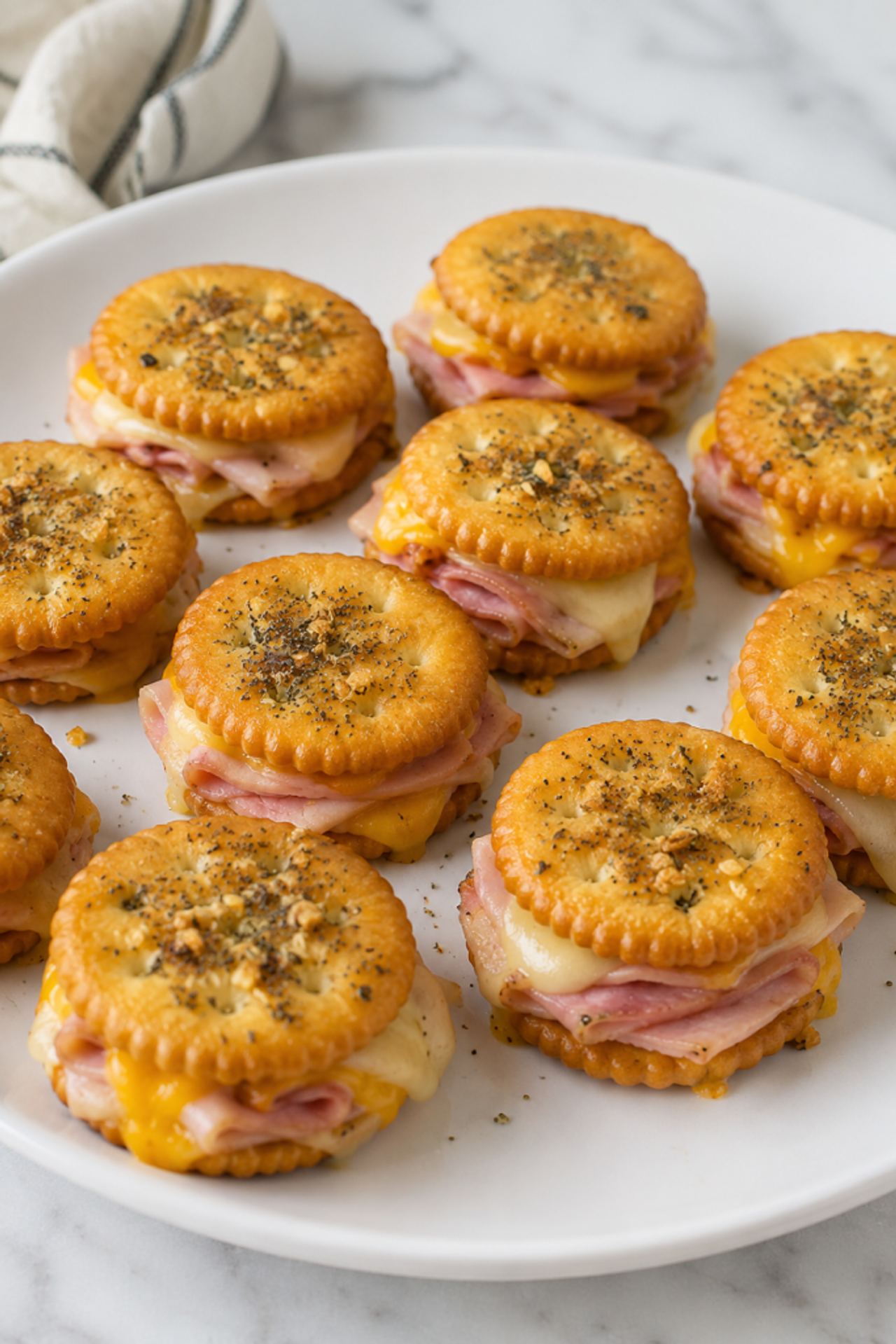 Ritz Cracker Party Sandwiches