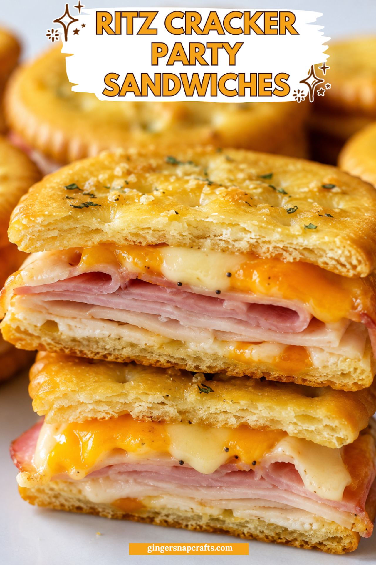 Ritz Cracker Party Sandwiches