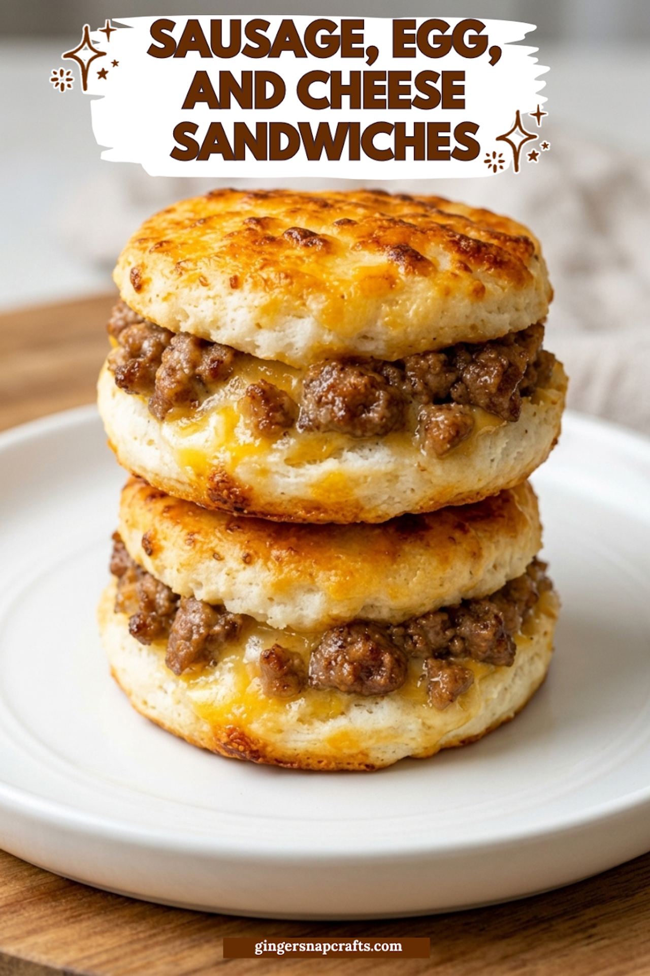 Sausage, Egg, and Cheese Sandwiches