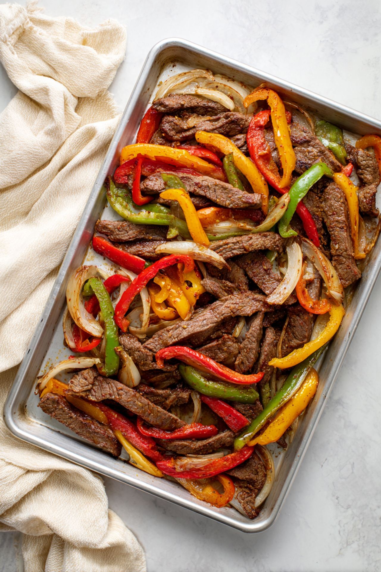 Sheet Pan Steak Fajitas