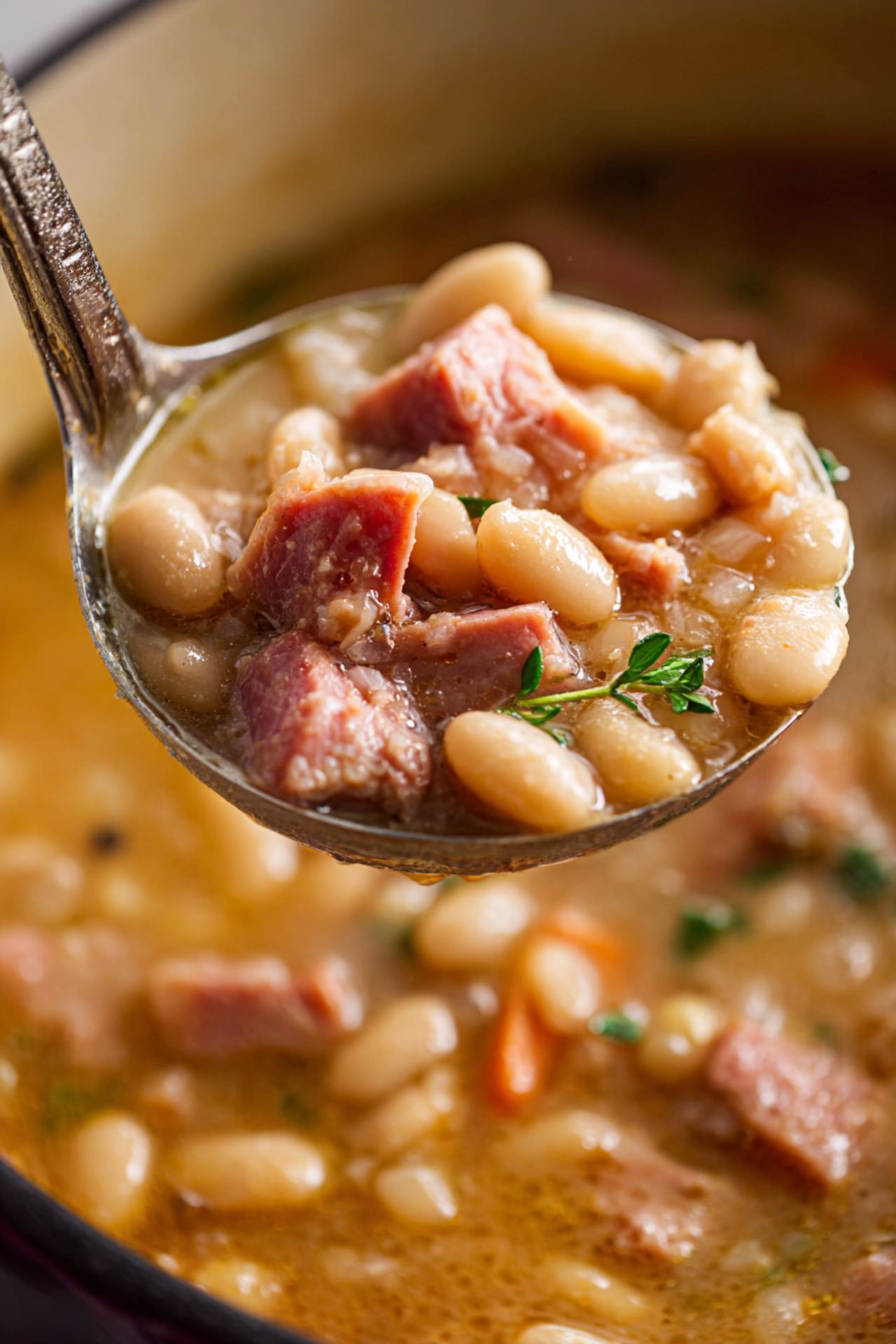Slow Cooker 3-Ingredient Ham and Beans