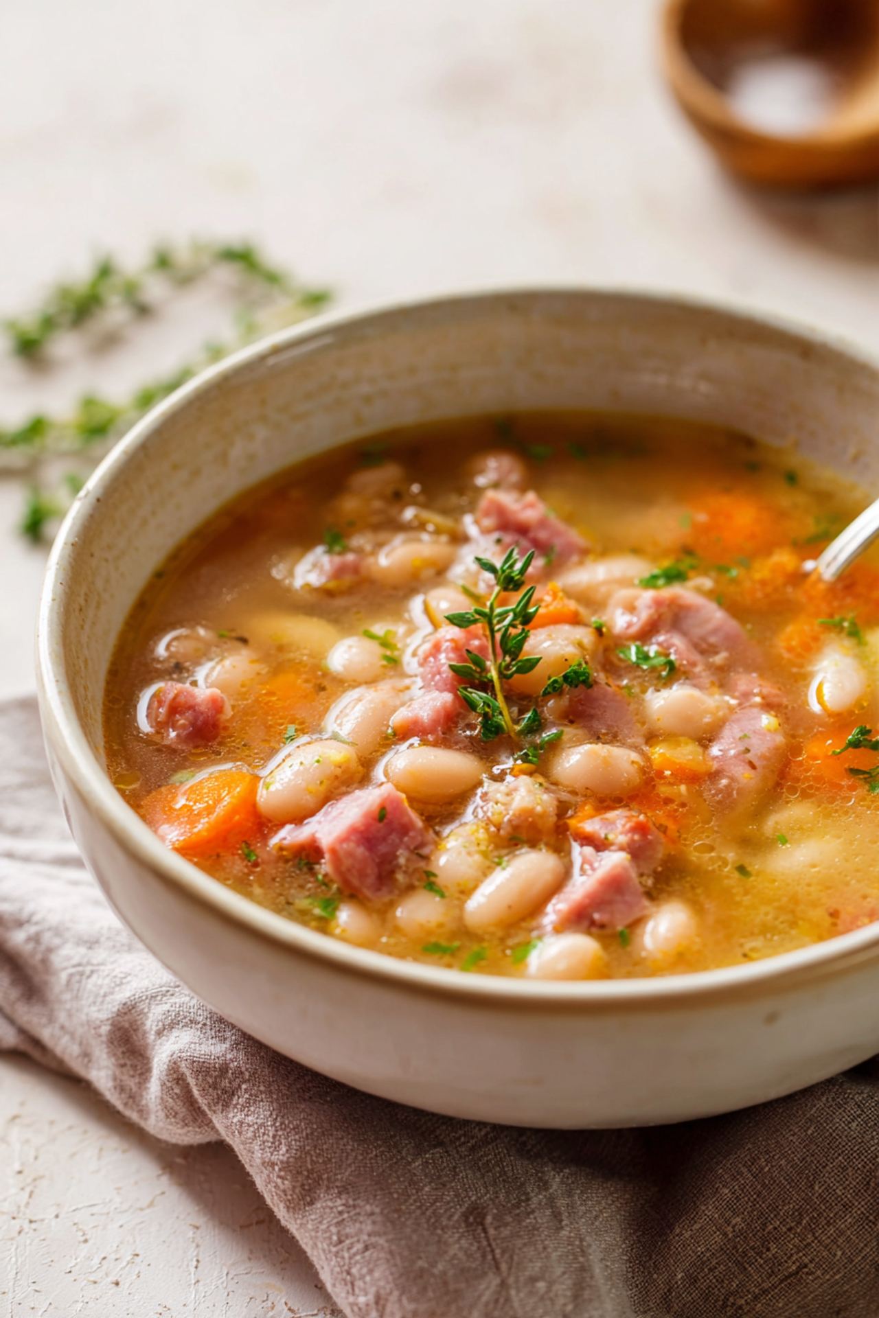 Slow Cooker 3-Ingredient Ham and Beans