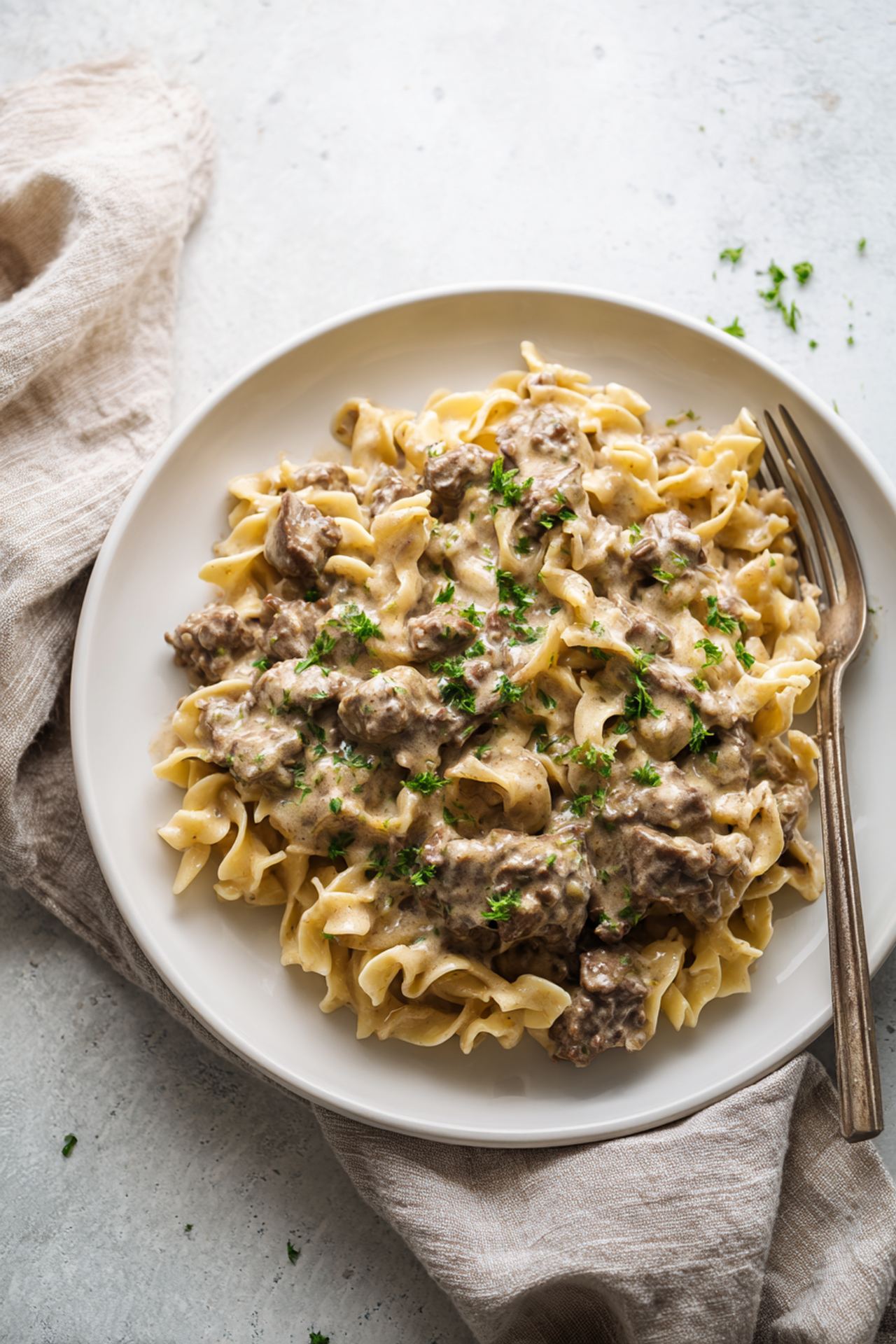 Slow Cooker Beef Stroganoff