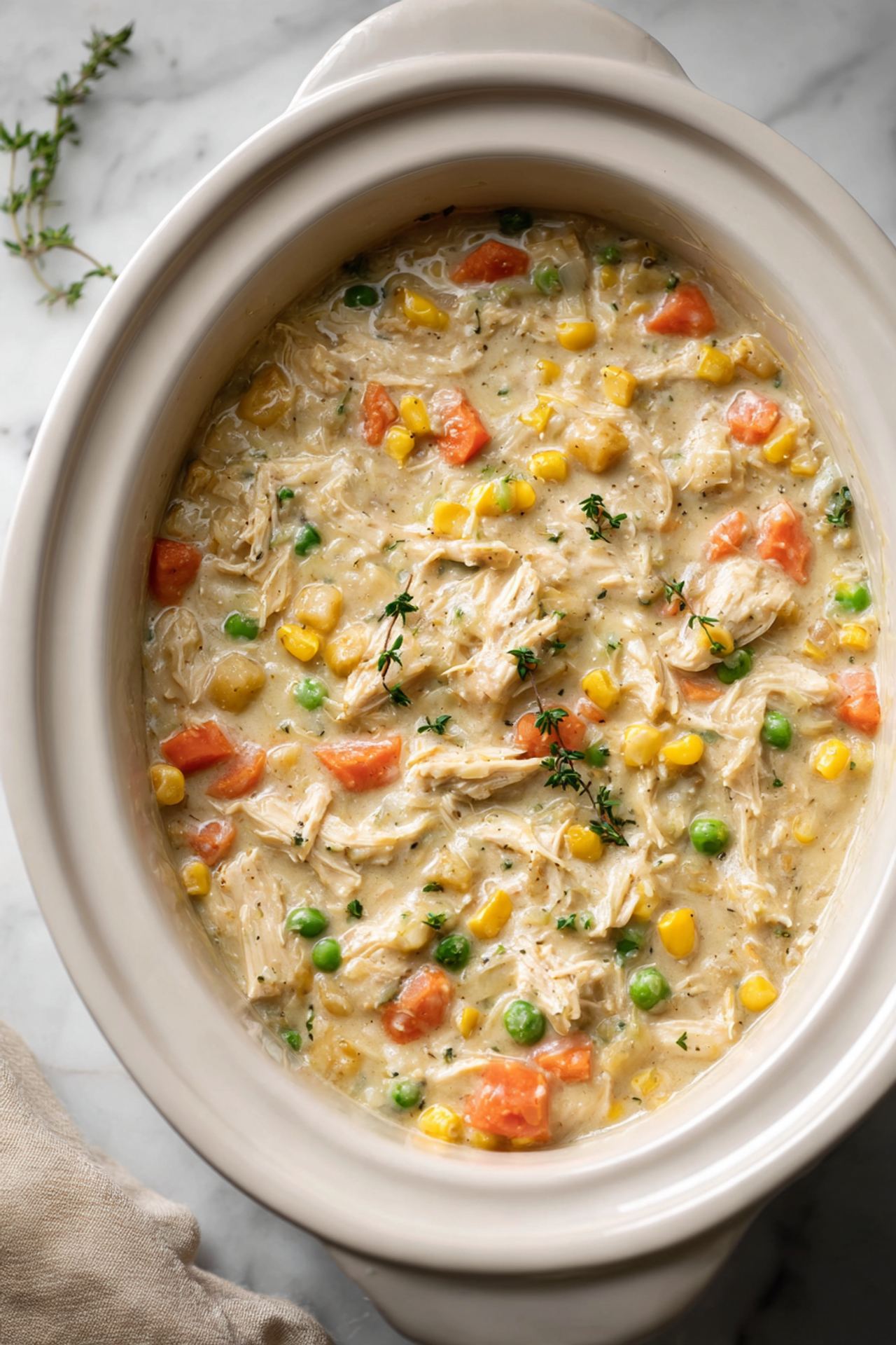 Slow Cooker Chicken Pot Pie