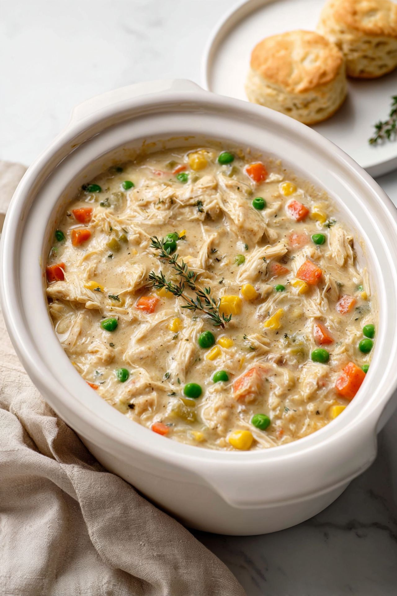 Slow Cooker Chicken Pot Pie