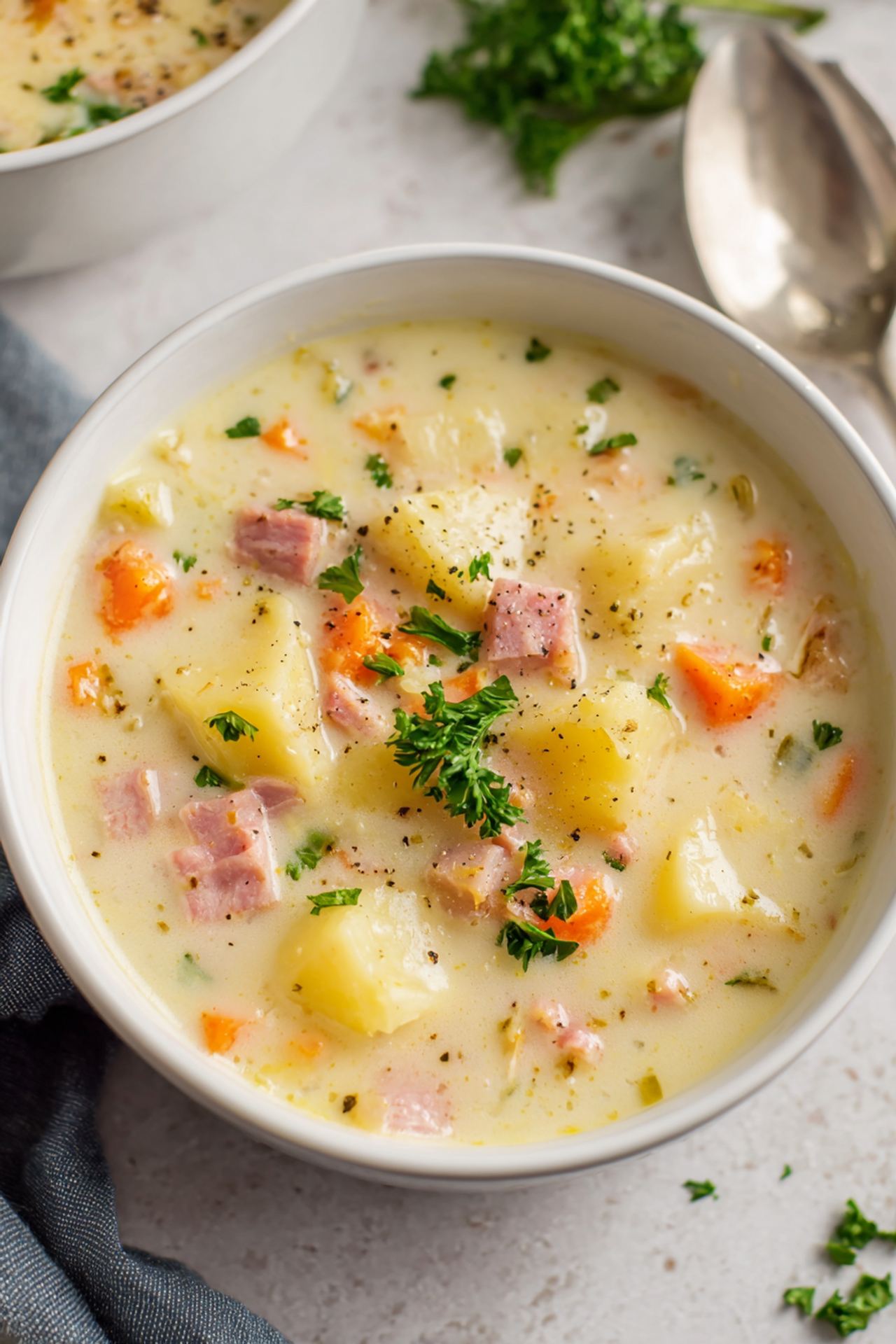 Slow Cooker Ham and Potato Soup