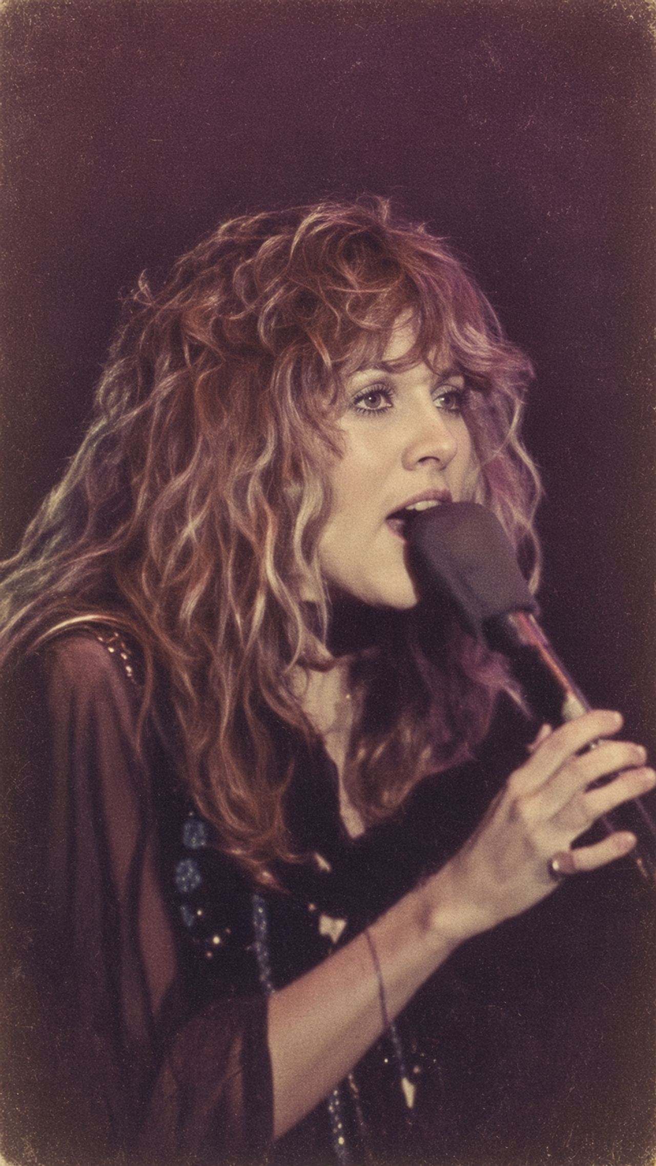Stevie Nicks performing with Fleetwood Mac