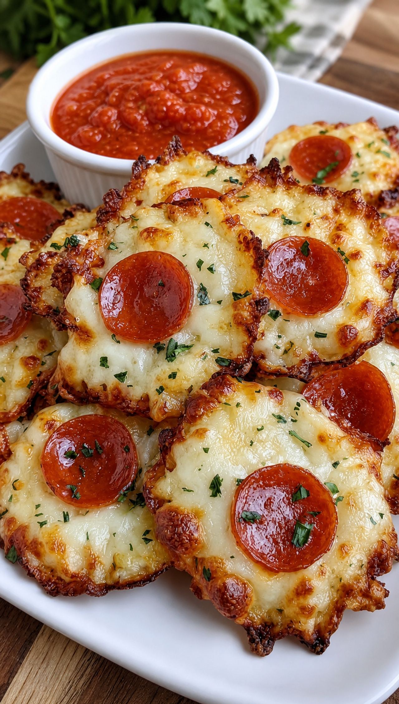 “These pizza chips are nothing fancy — just a little cheese, a little sauce, and that fami