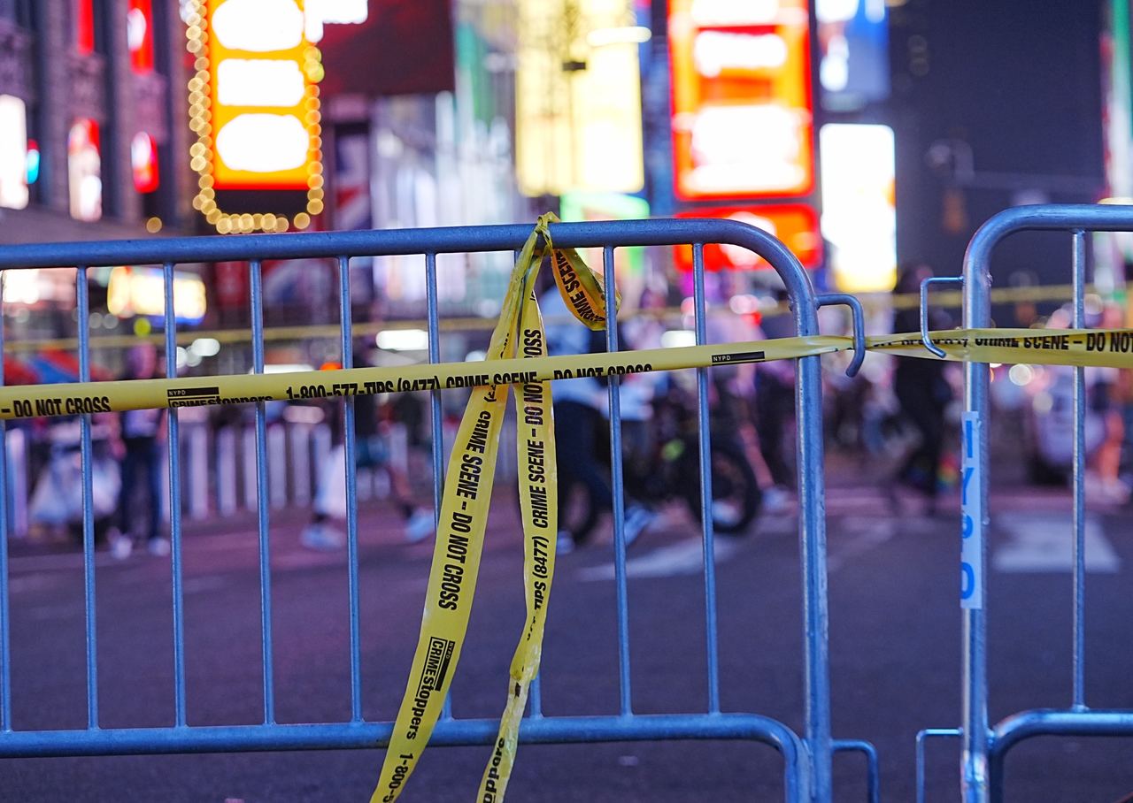 New York Police Department officers investigated the scene after police shot and wounded an armed suspect near West 42nd Street and Seventh Avenue in Times Square on August 31, 2026, in New York, New York. | Source: Getty Images