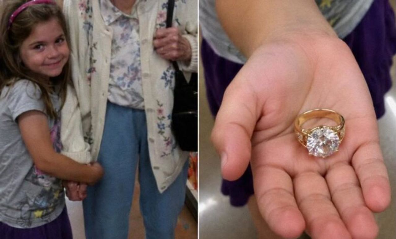 A 7-Year-Old Girl Found a Diamond Ring at the Grocery Store and Returned It to Its Owner – The Next Morning, a Stranger