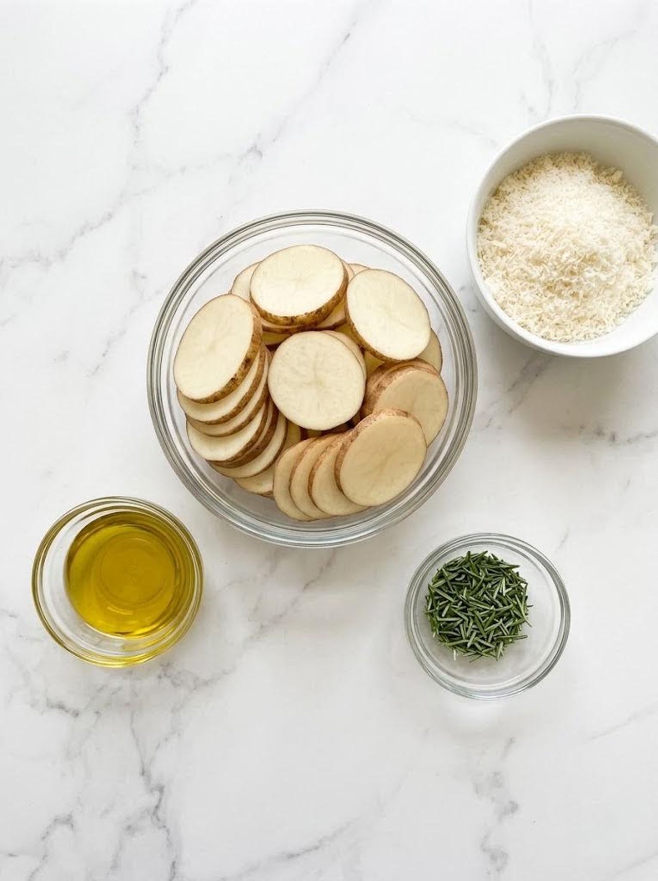 Baked Parmesan Rosemary Potato Crisps