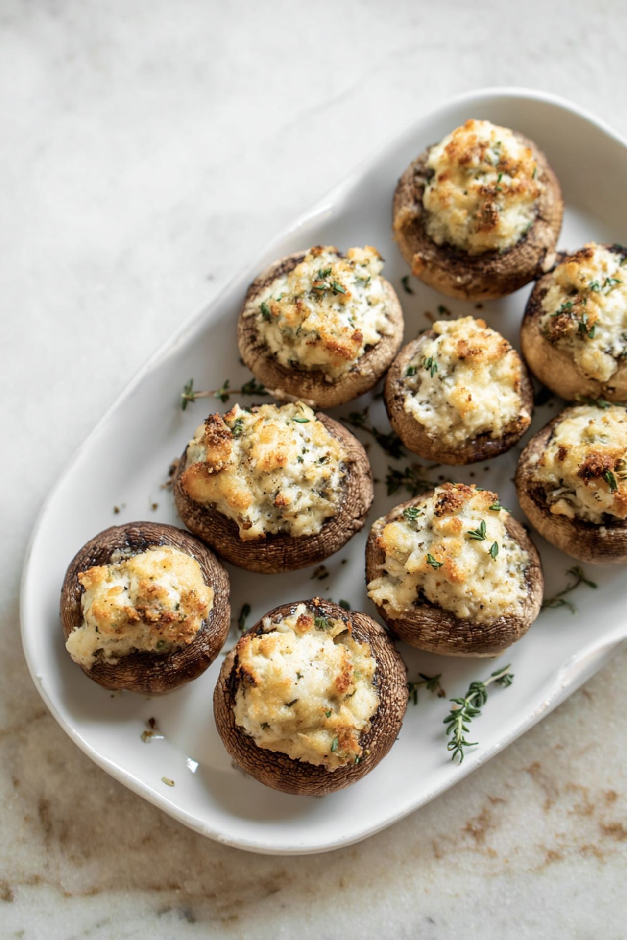 Cream Cheese Stuffed Mushrooms