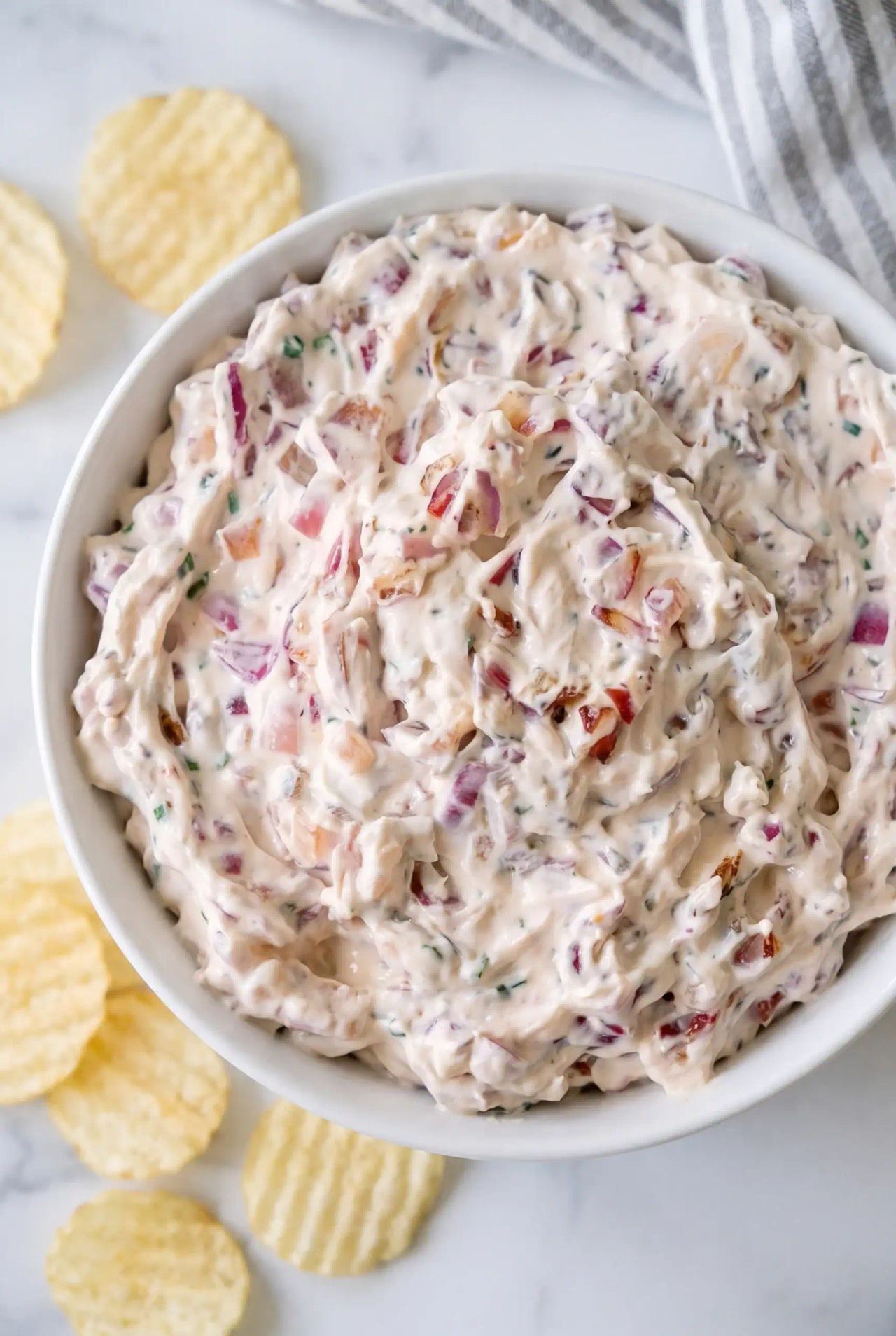 Creamy Roasted Red Onion Dip