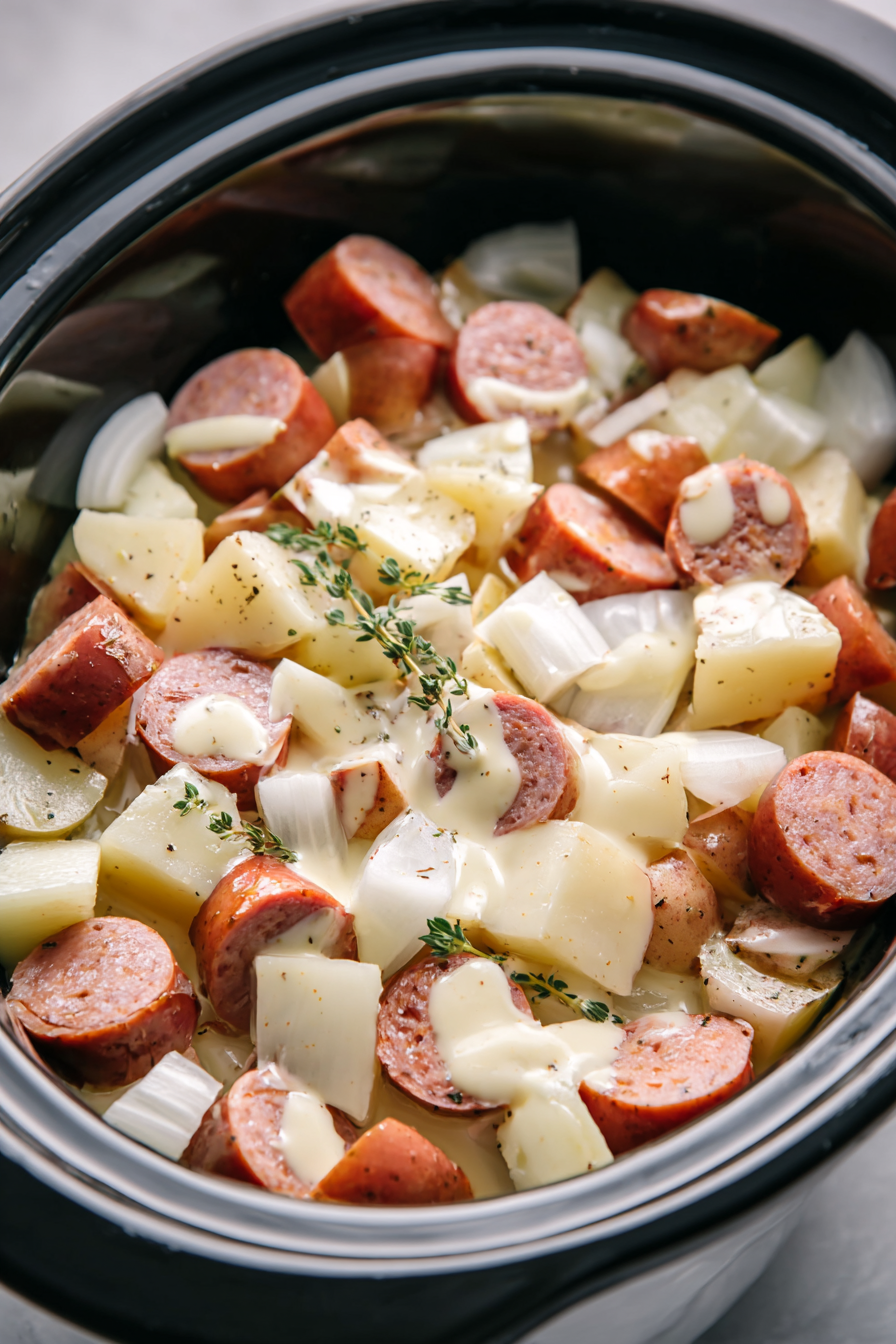 Crockpot Sausage and Potatoes