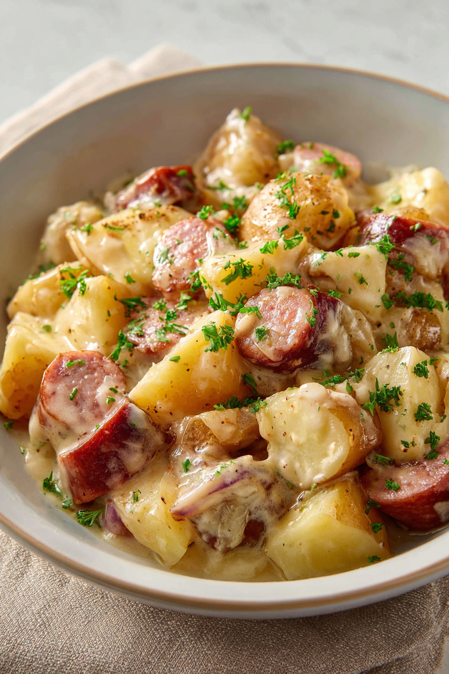 Crockpot Sausage and Potatoes